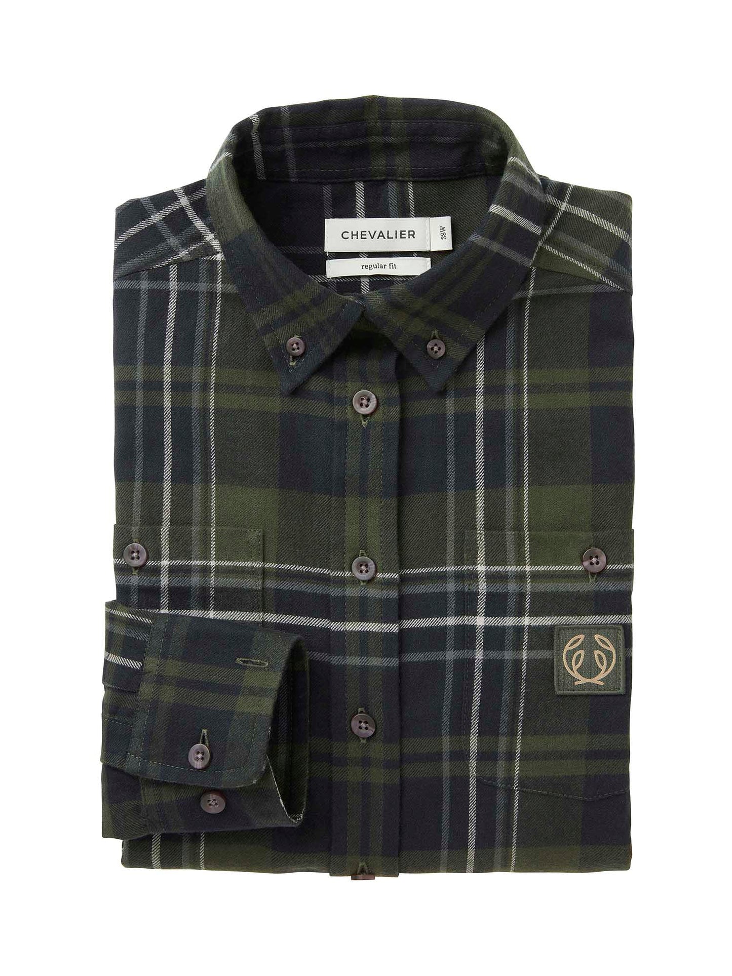 Heron Flannel Shirt Women - October Green Checked - 2