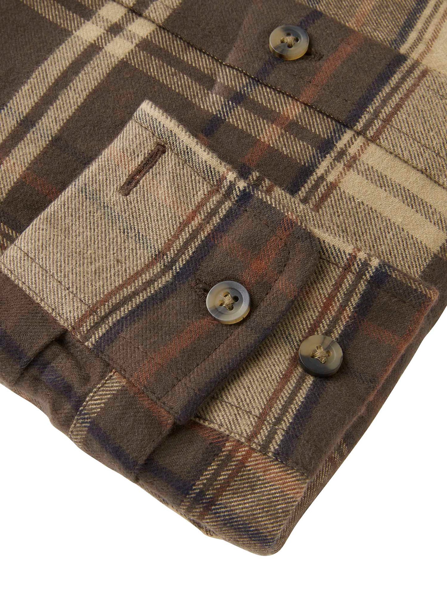 Heron Flannel Shirt Women - Soil Brown Checked - 4