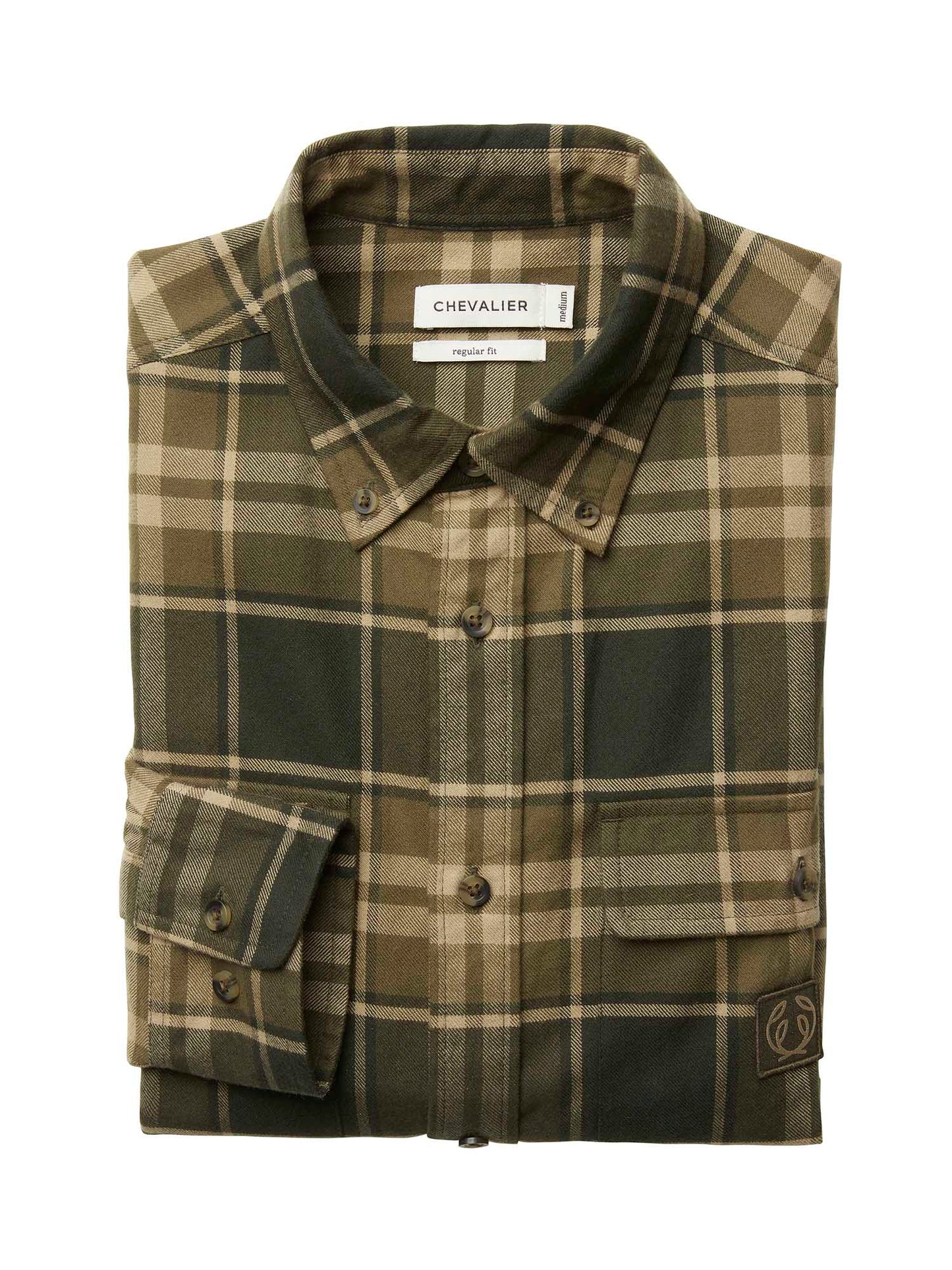 Heron Flannel Shirt Men - Evergreen Checked - 2