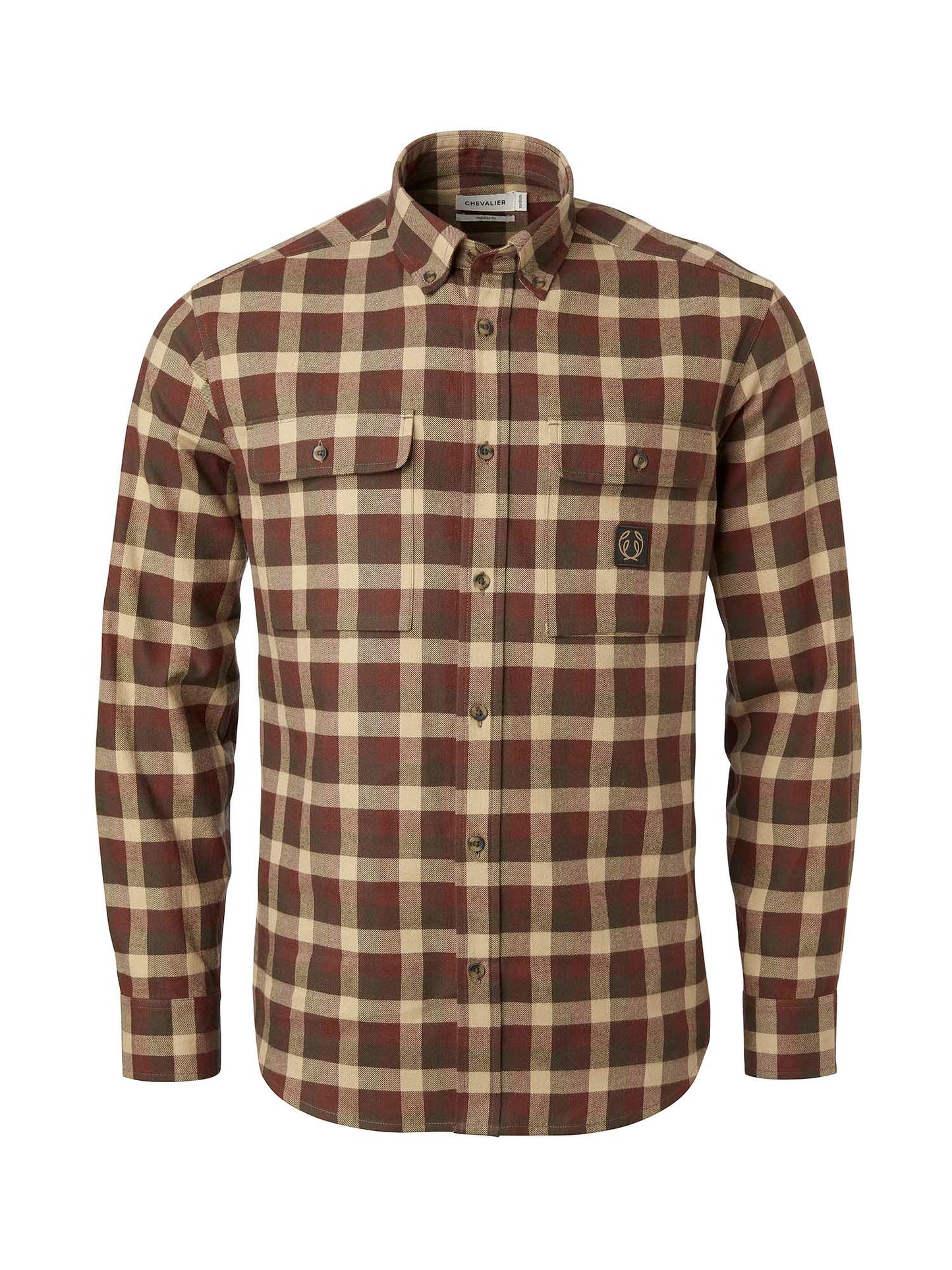 Heron Flannel Shirt Men - Holly Green Checked - 1