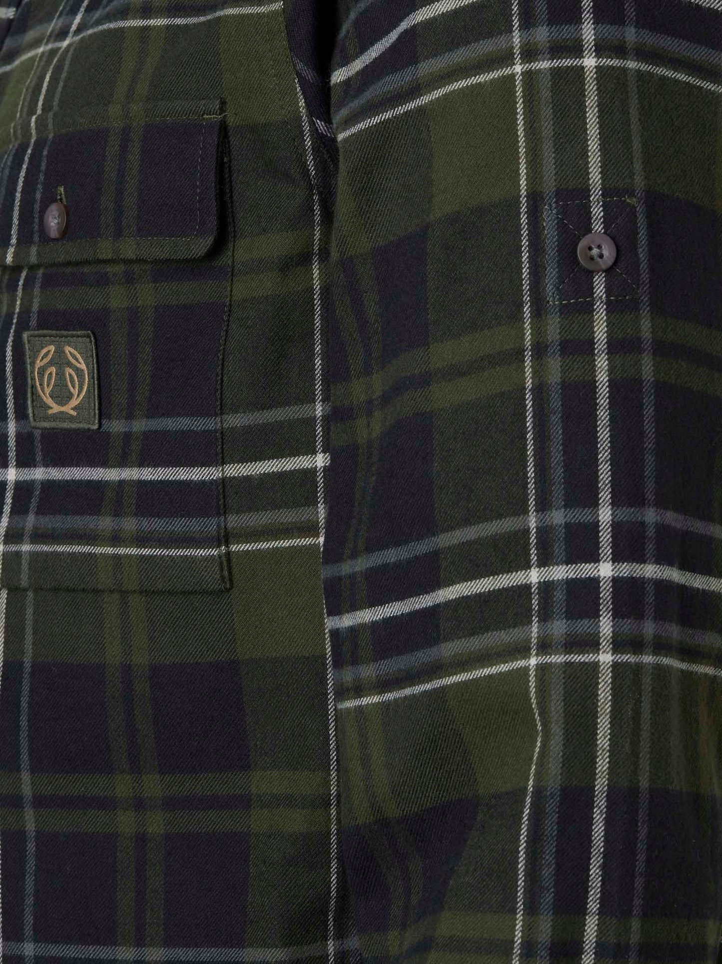 Heron Flannel Shirt Men - October Green Checked - 5