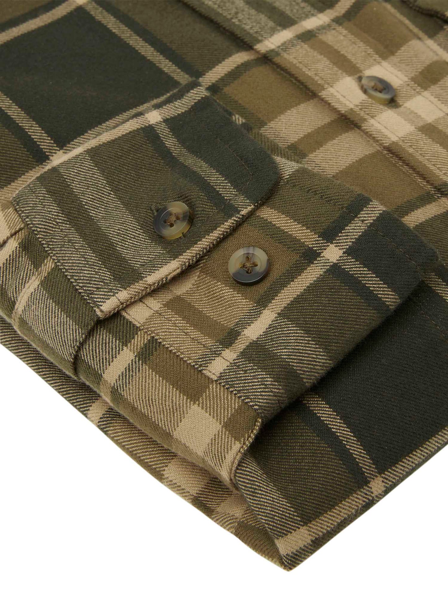 Heron Flannel Shirt Men - Evergreen Checked - 4