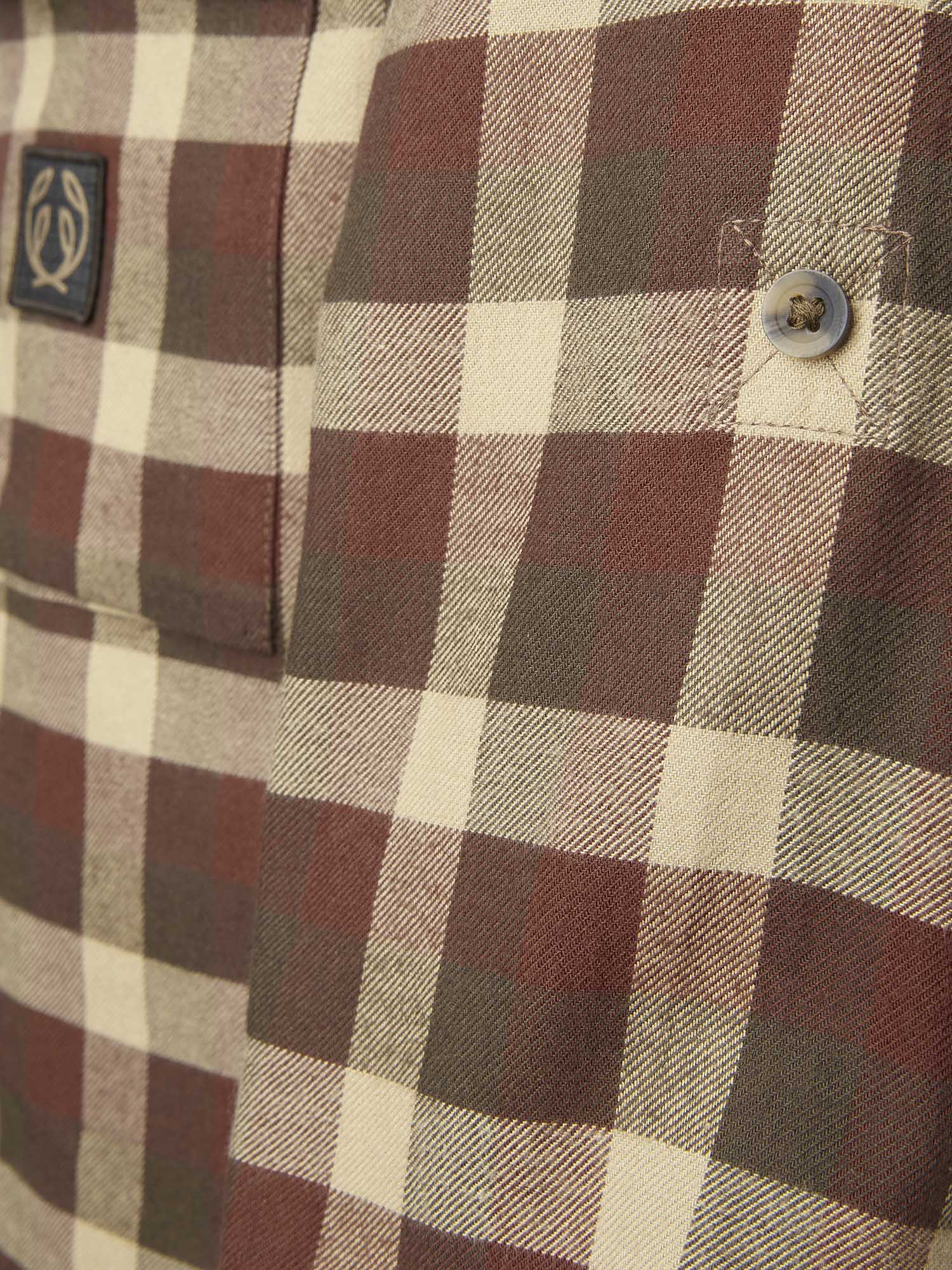 Heron Flannel Shirt Men - Holly Green Checked - 5