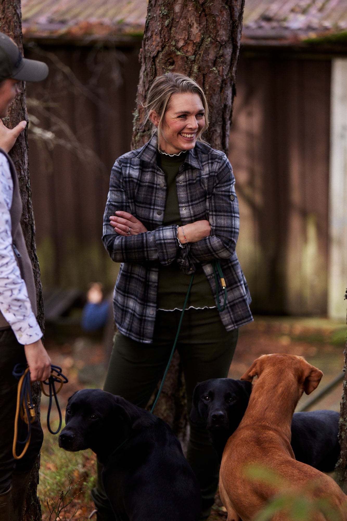 Champ Wool Overshirt Women - Charcoal Checked - 20