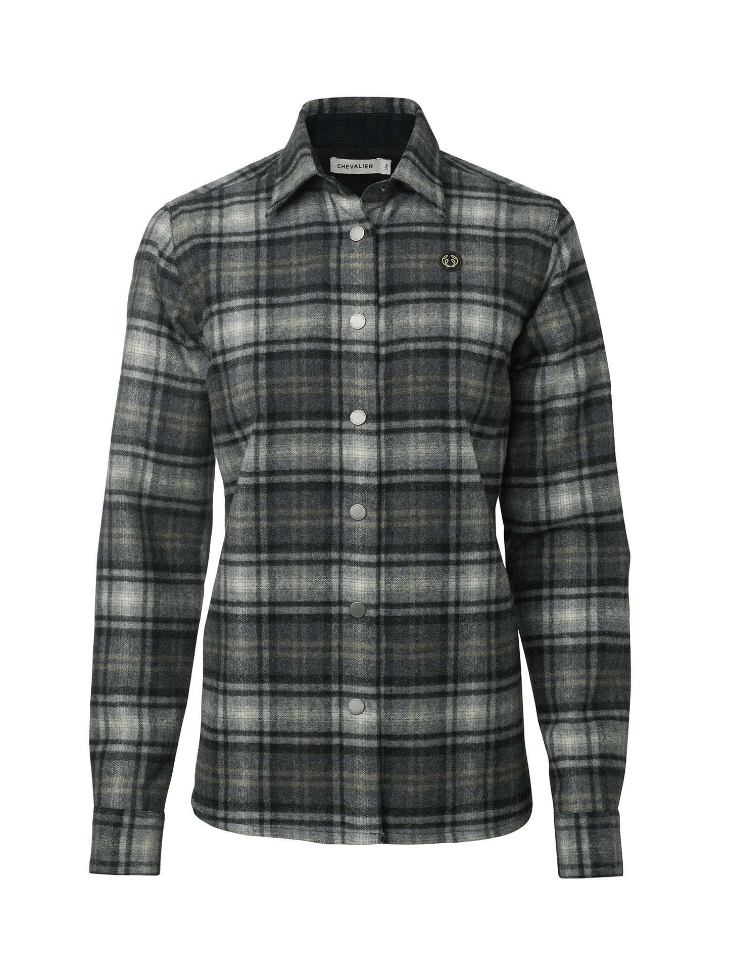 Champ Wool Overshirt Women - Charcoal Checked - 1