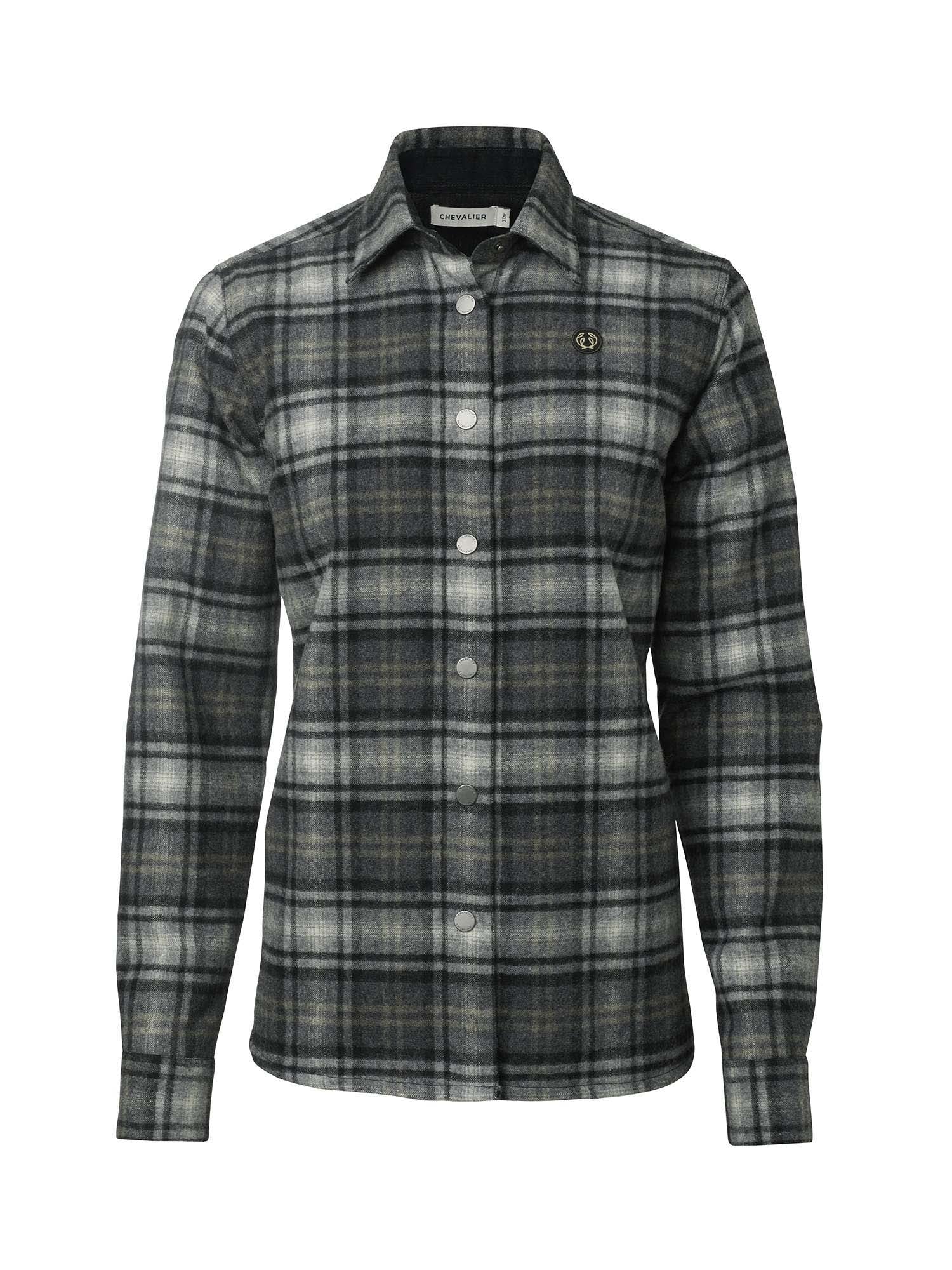 Champ Wool Overshirt Women - Charcoal Checked - 1