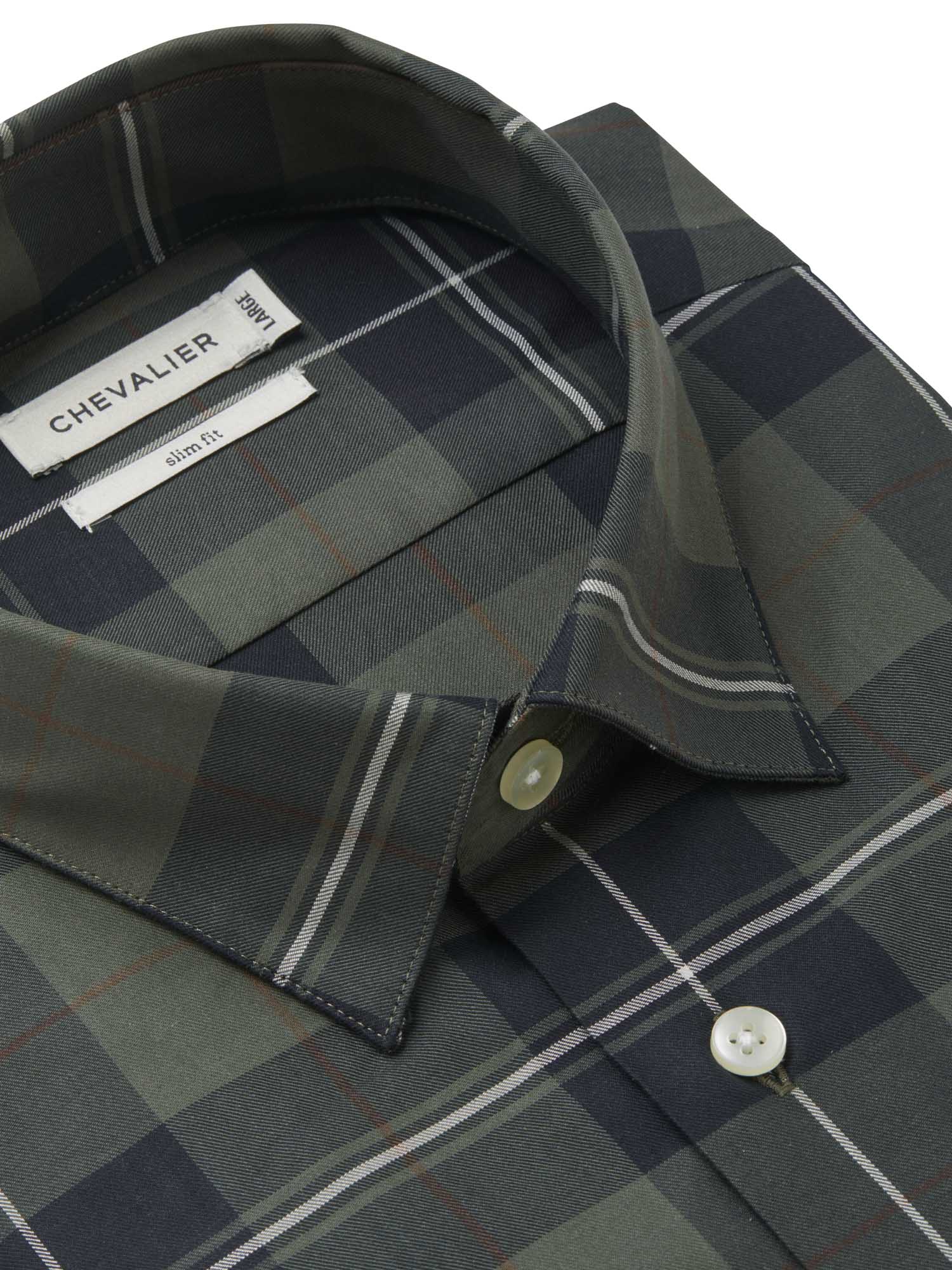 Carlton Contemporary Fit Shirt Men Chevalier Check - Dark - 4