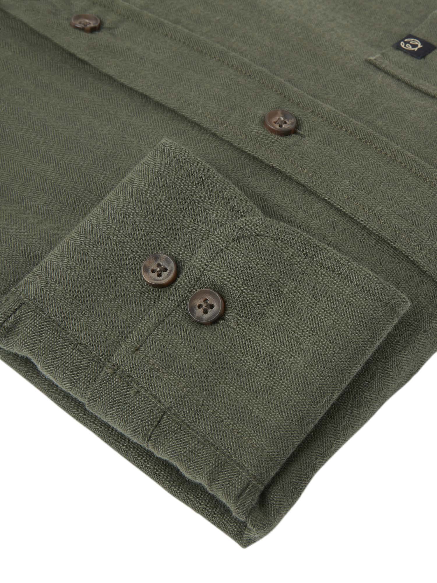 Dalby Regular Fit Shirt Men - Dark Green - 4