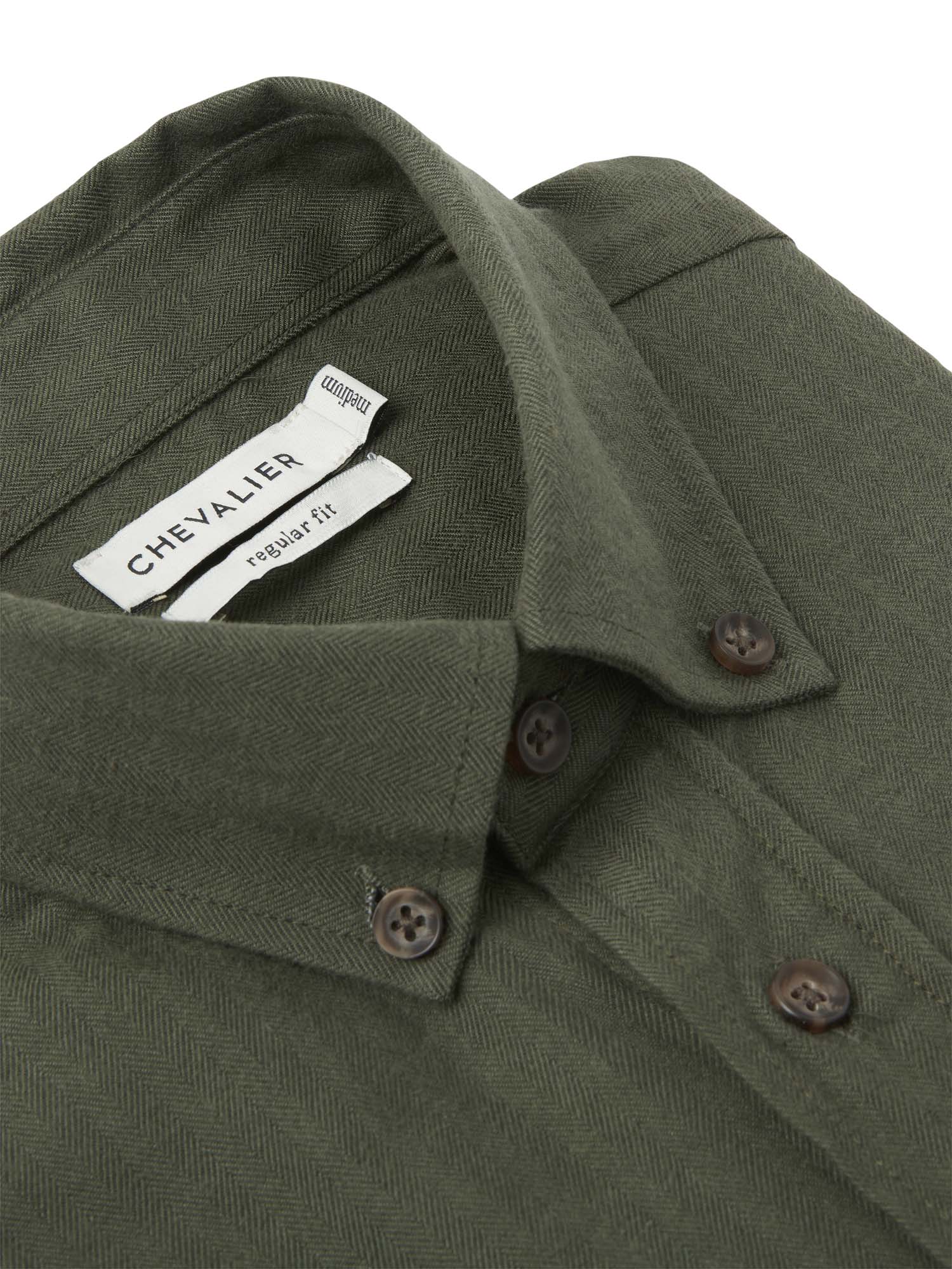 Dalby Regular Fit Shirt Men - Dark Green - 3