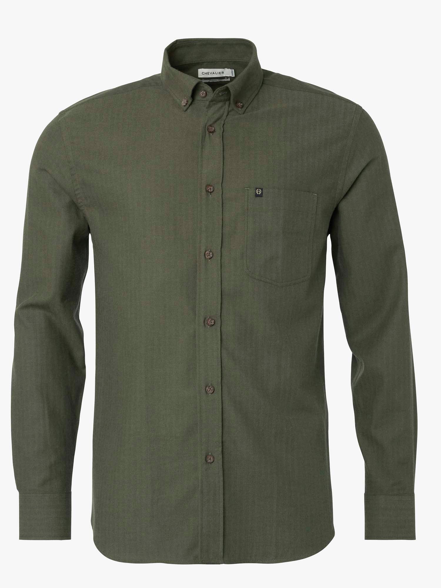 Dalby Regular Fit Shirt Men - Dark Green - 1