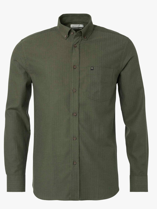 Dalby Regular Fit Shirt Men - Dark Green - 1