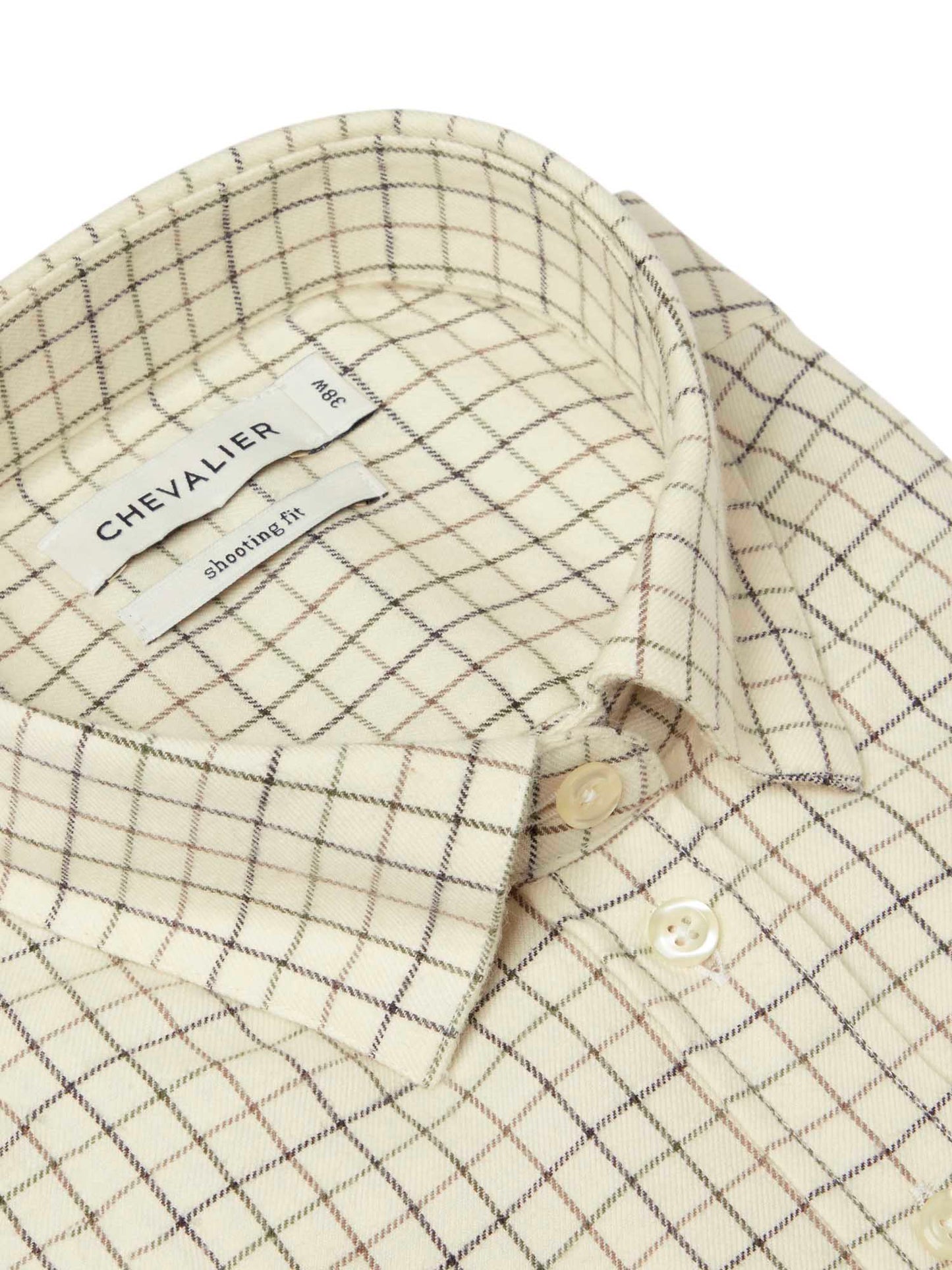 Dollis Shooting Fit Wool Shirt Women - Soft Green Tattersall - 3
