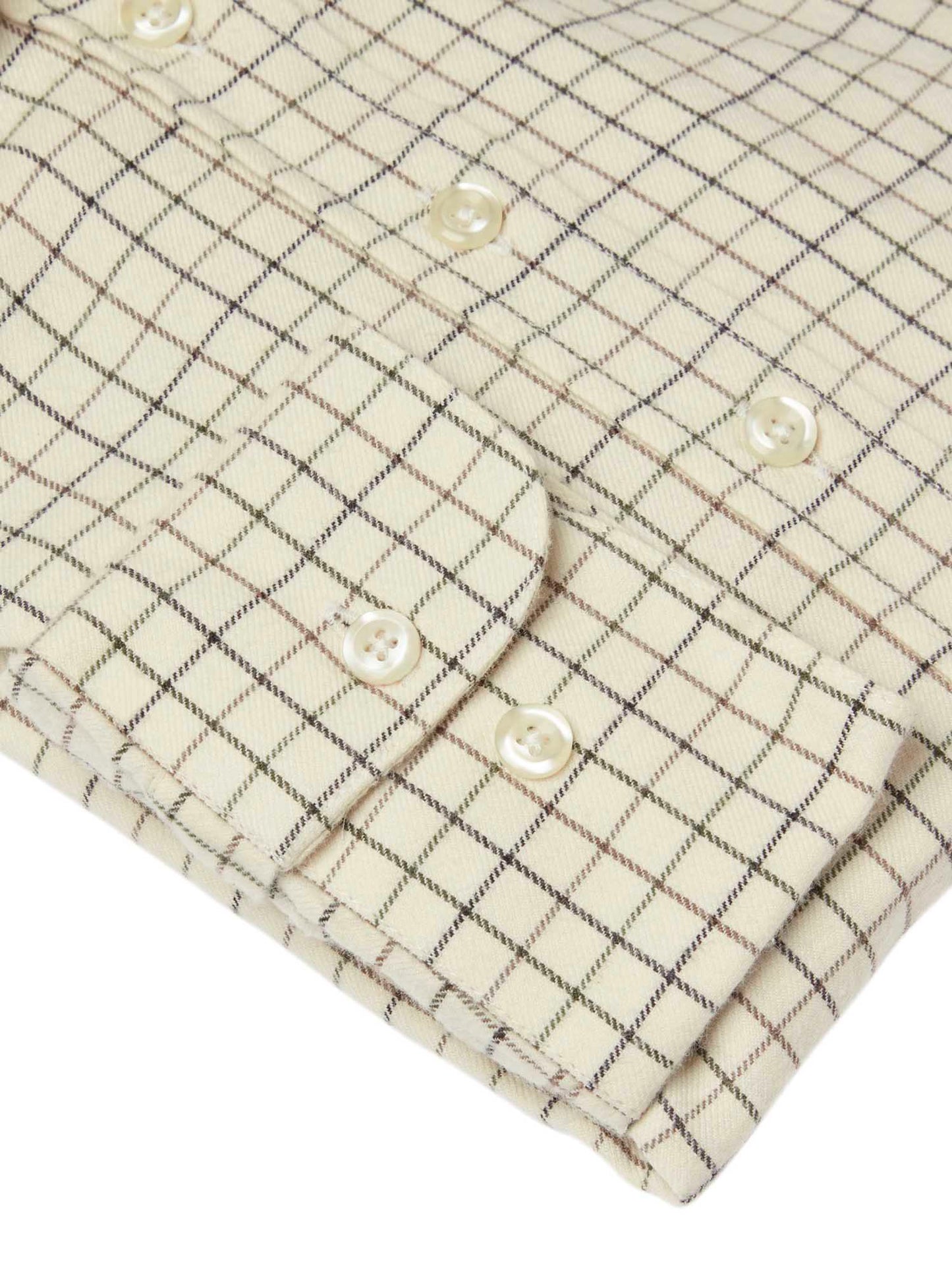 Dollis Shooting Fit Wool Shirt Women - Soft Green Tattersall - 4