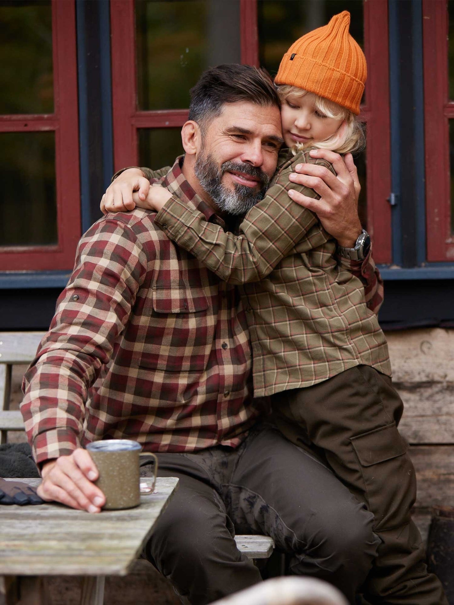 Ferret Flannel Shirt Junior Field - Green Checked - 20