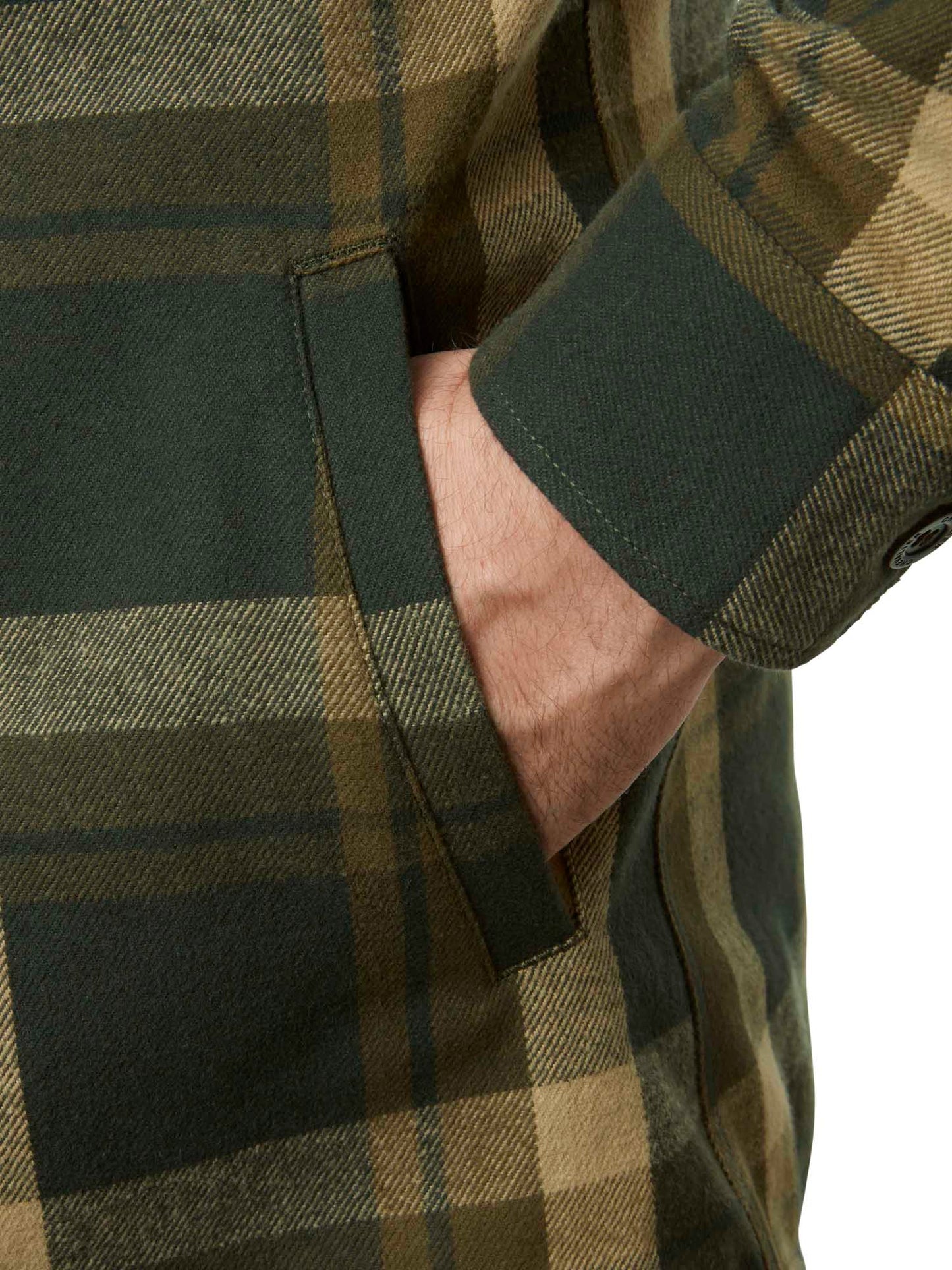 Axe Overshirt Men - Green Checked - 5
