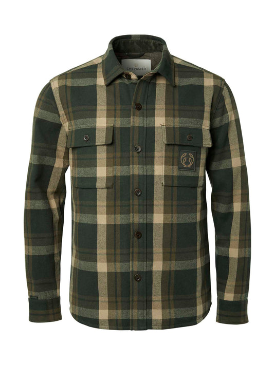 Axe Overshirt Men - Green Checked - 1