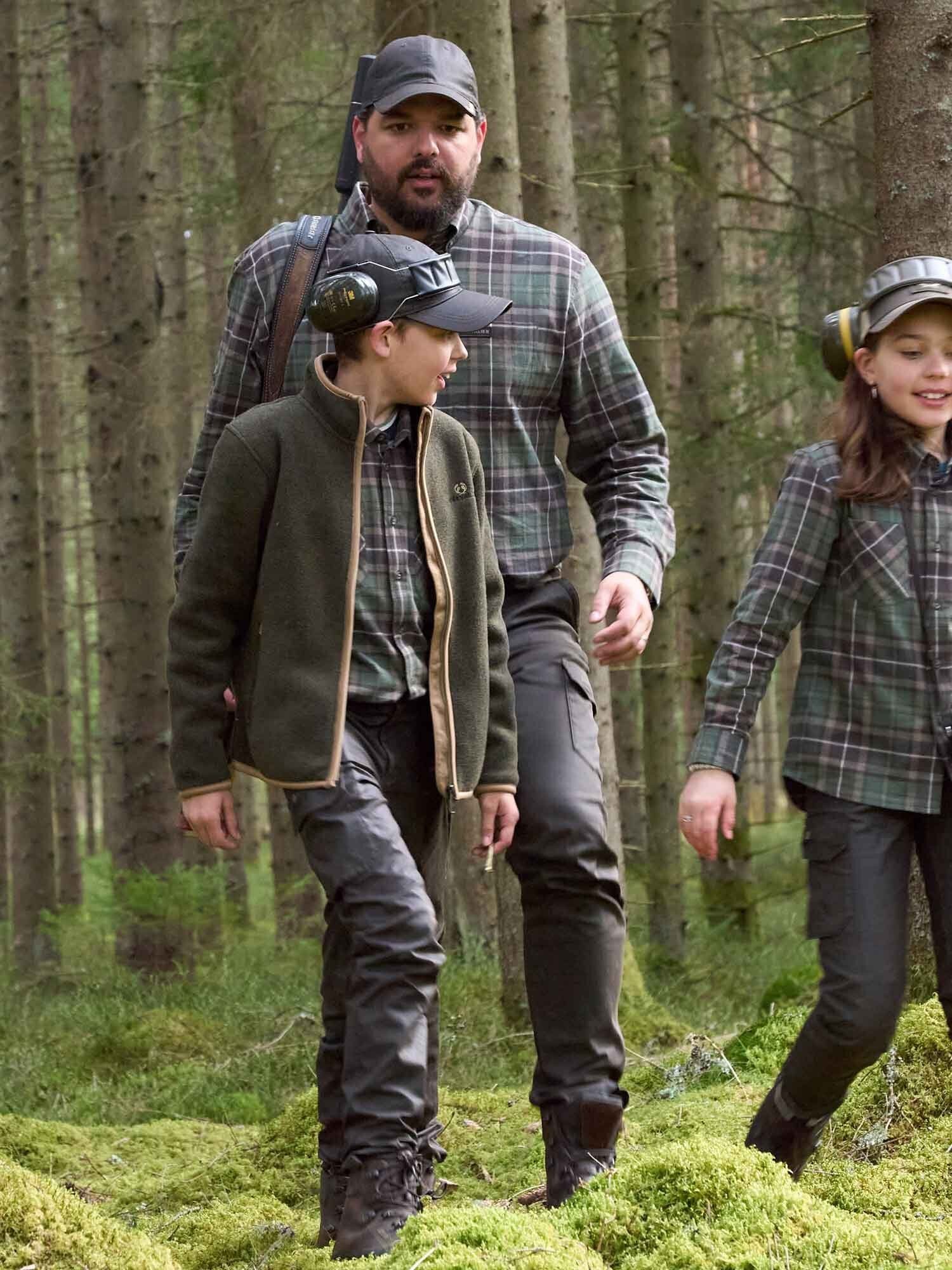 Teal Light Flannel Shirt Men - Hemlock Green Checked - 20