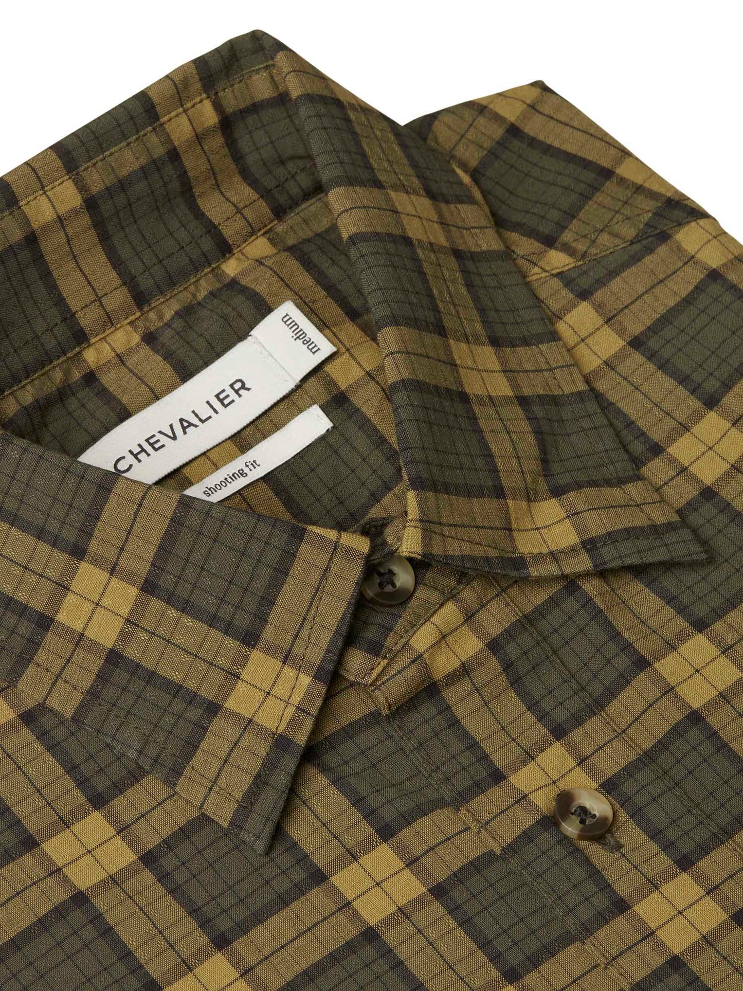 Creek Shooting Fit Coolmax Shirt Men - Moss Checked - 3