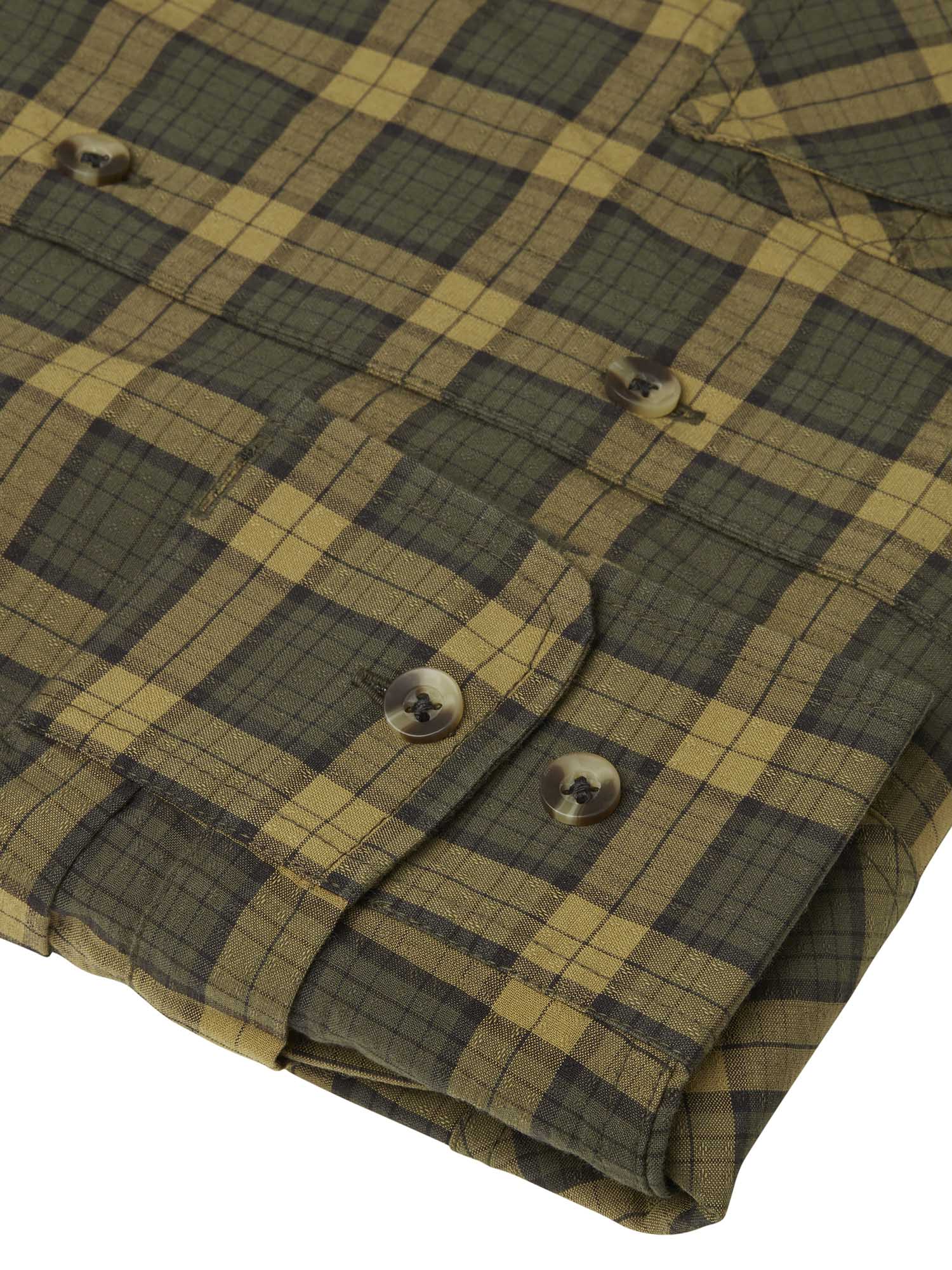 Creek Shooting Fit Coolmax Shirt Men - Moss Checked - 4