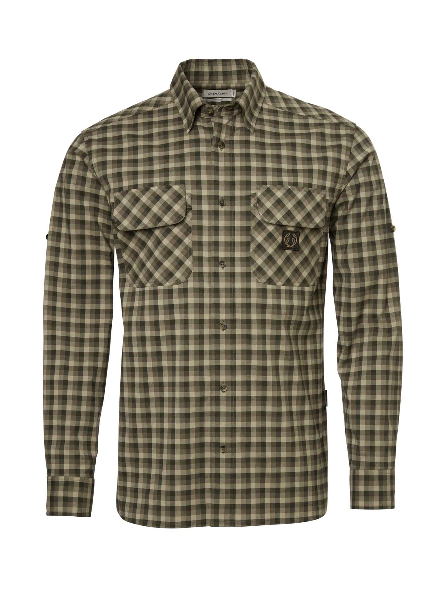 Creek Shooting Fit Coolmax Shirt Men - Mink Brown Checked - 1