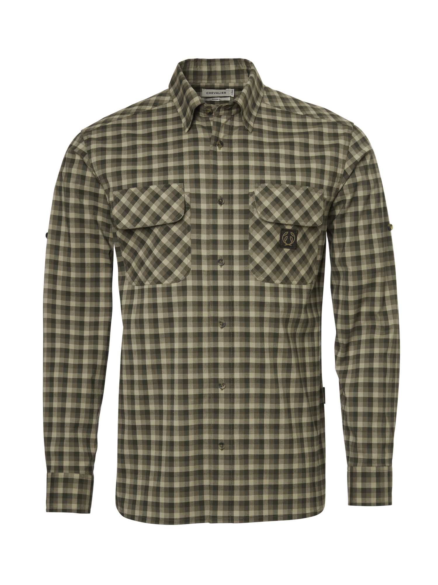 Creek Shooting Fit Coolmax Shirt Men - Mink Brown Checked - 1