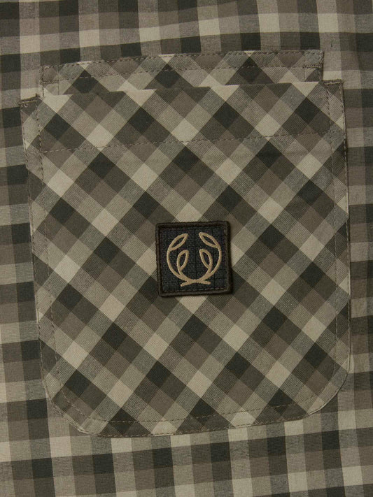 Creek Shooting Fit Coolmax Shirt Men - Mink Brown Checked - 2