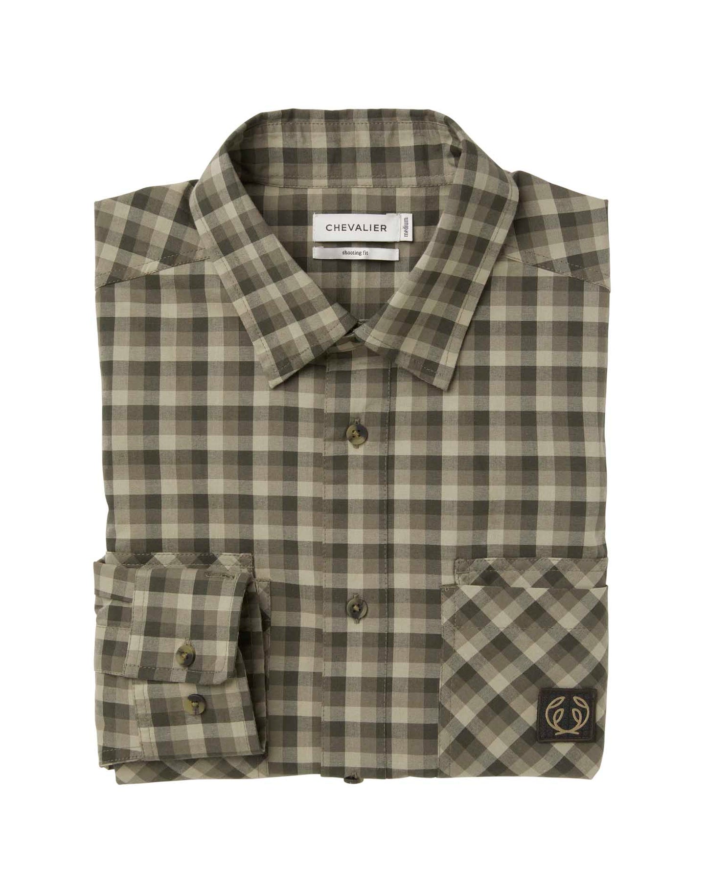 Creek Shooting Fit Coolmax Shirt Men - Mink Brown Checked - 3