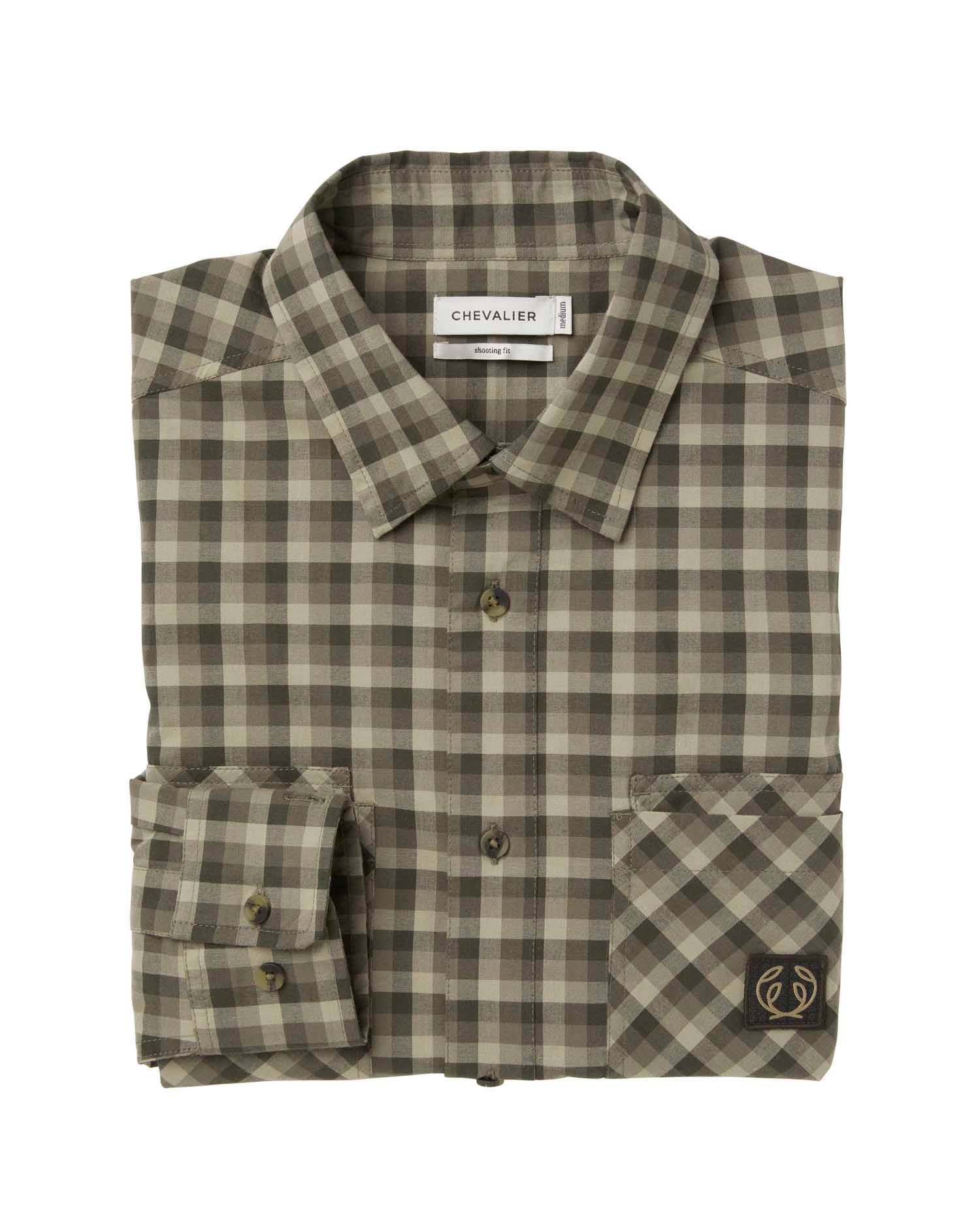Creek Shooting Fit Coolmax Shirt Men - Mink Brown Checked - 3