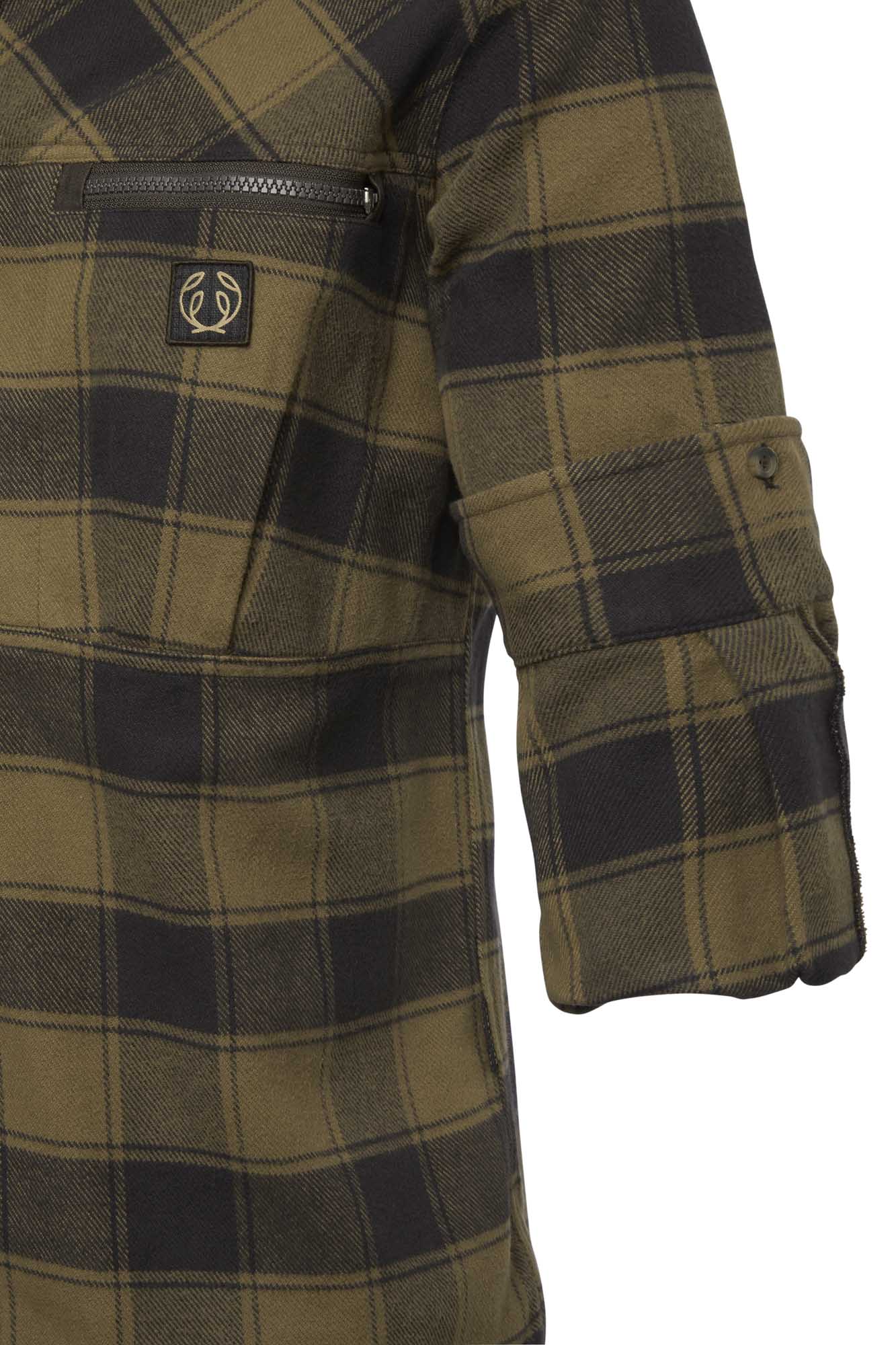 Raptor Heavy Flannel Shirt Men - Kodiak Brown Checked - 3