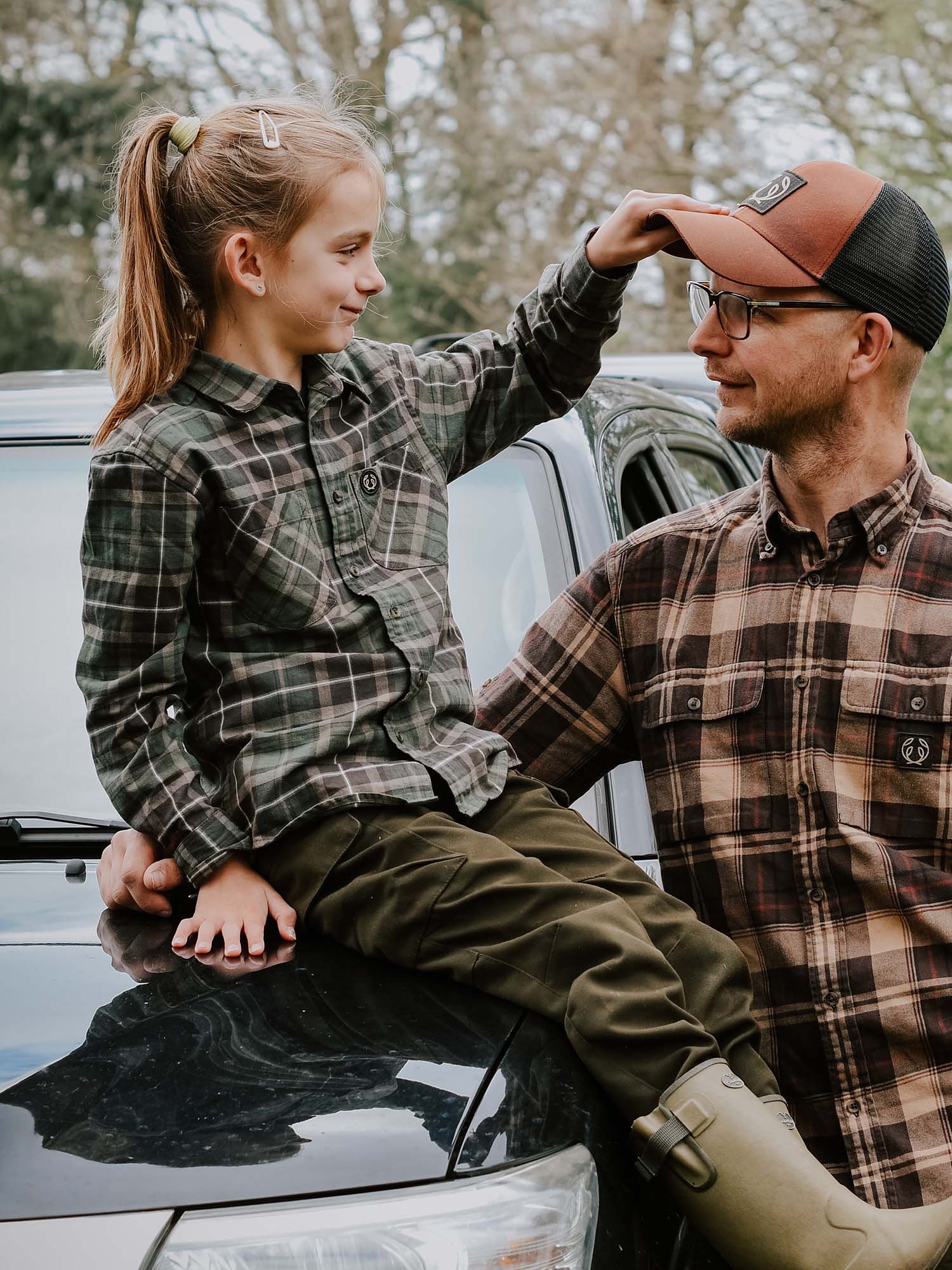 Teal Light Flannel Shirt Junior Hemlock - Green Checked - 21