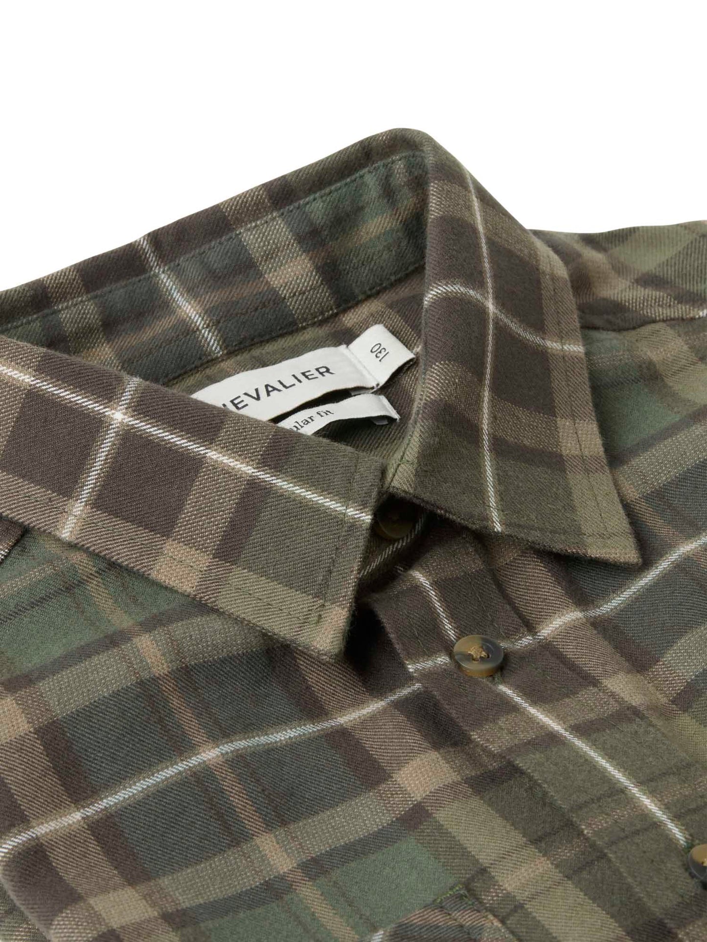 Teal Light Flannel Shirt Junior Hemlock - Green Checked - 3
