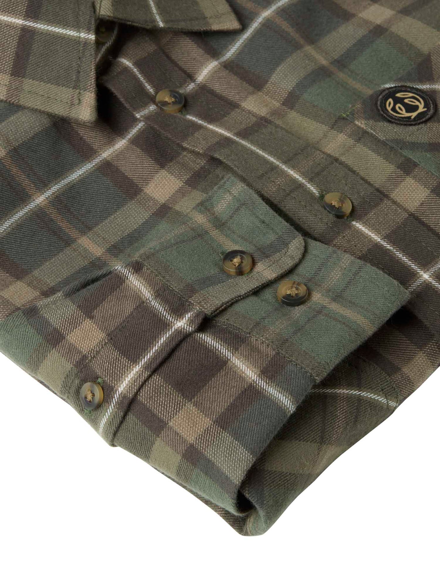 Teal Light Flannel Shirt Junior Hemlock - Green Checked - 4