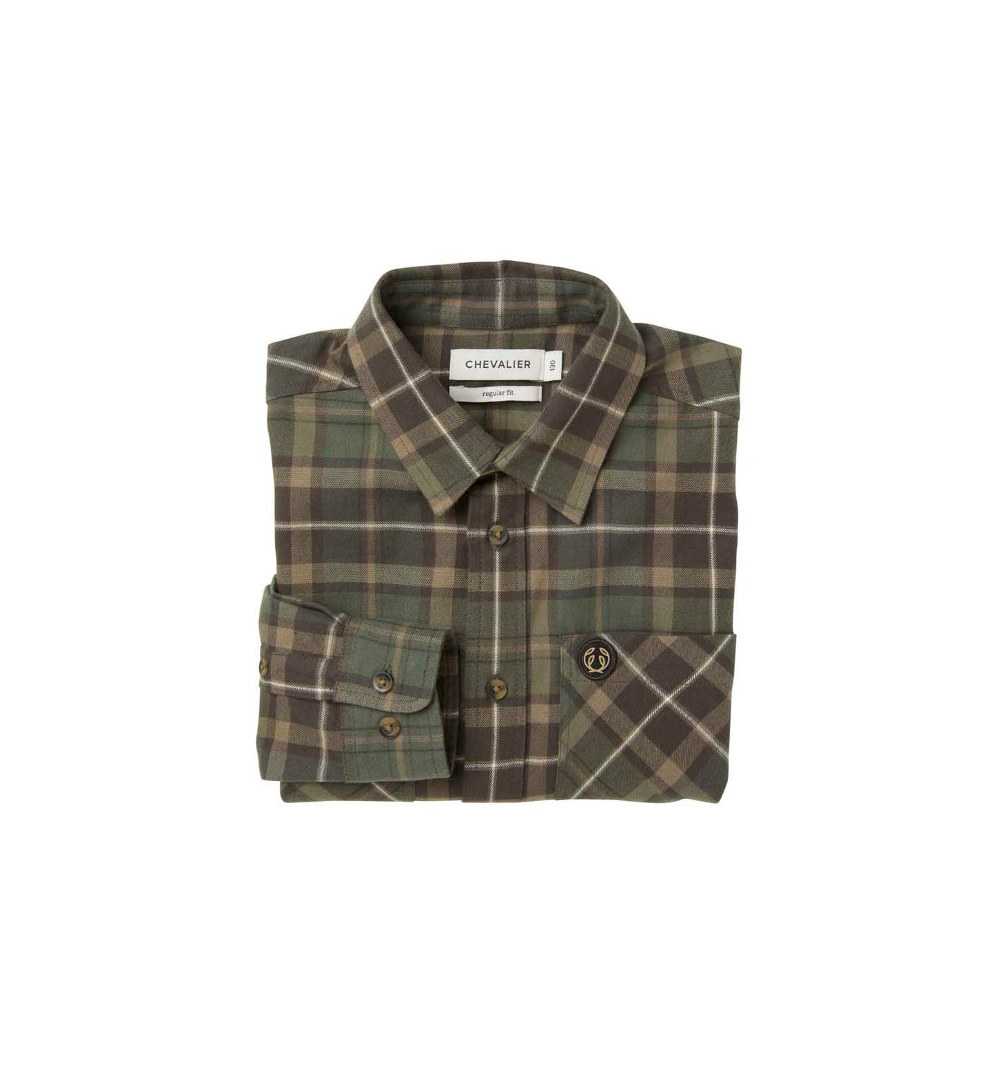 Teal Light Flannel Shirt Junior Hemlock - Green Checked - 2