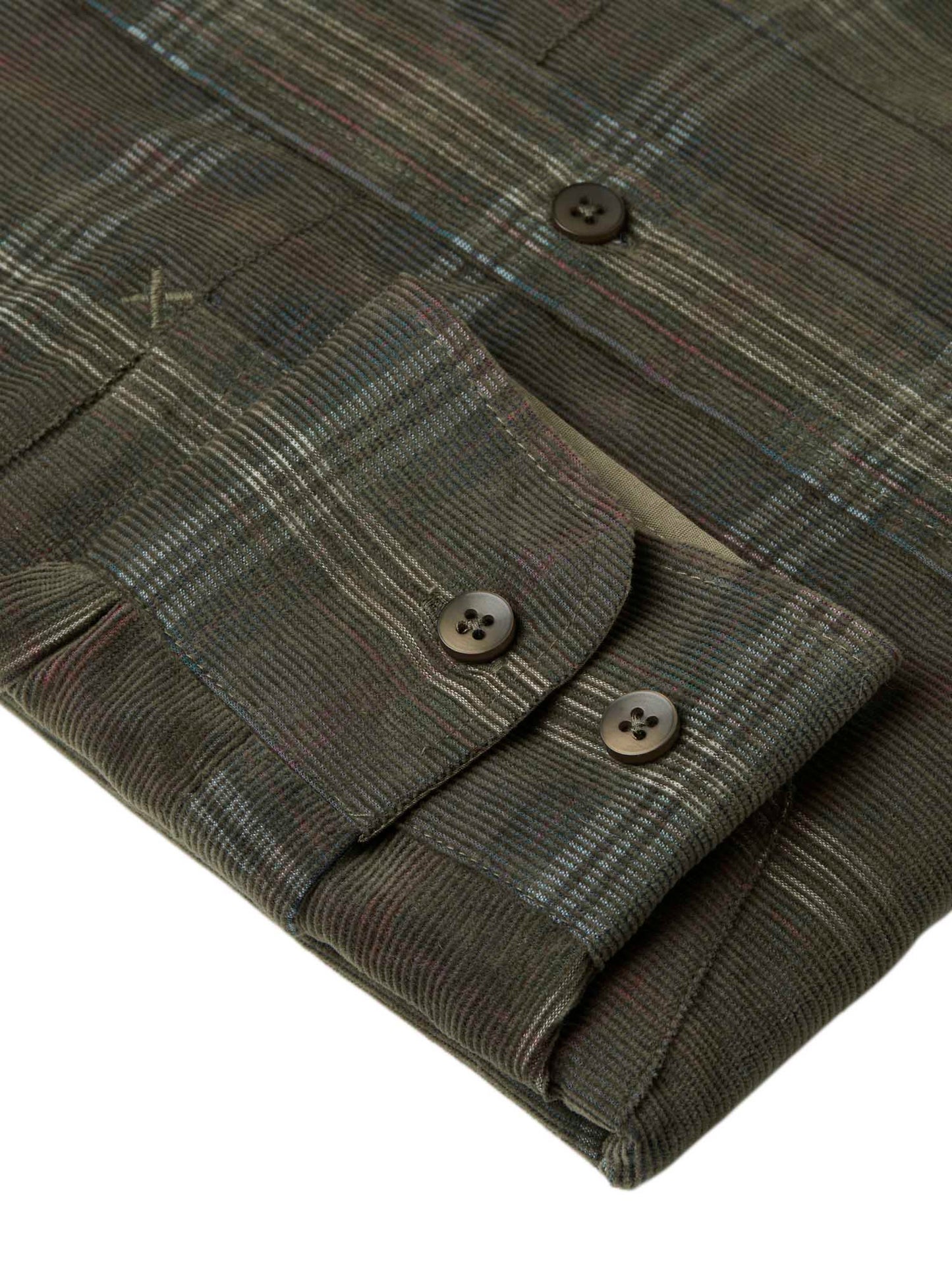 Walton Light Cord Shirt Men - Hunter Green Checked - 4