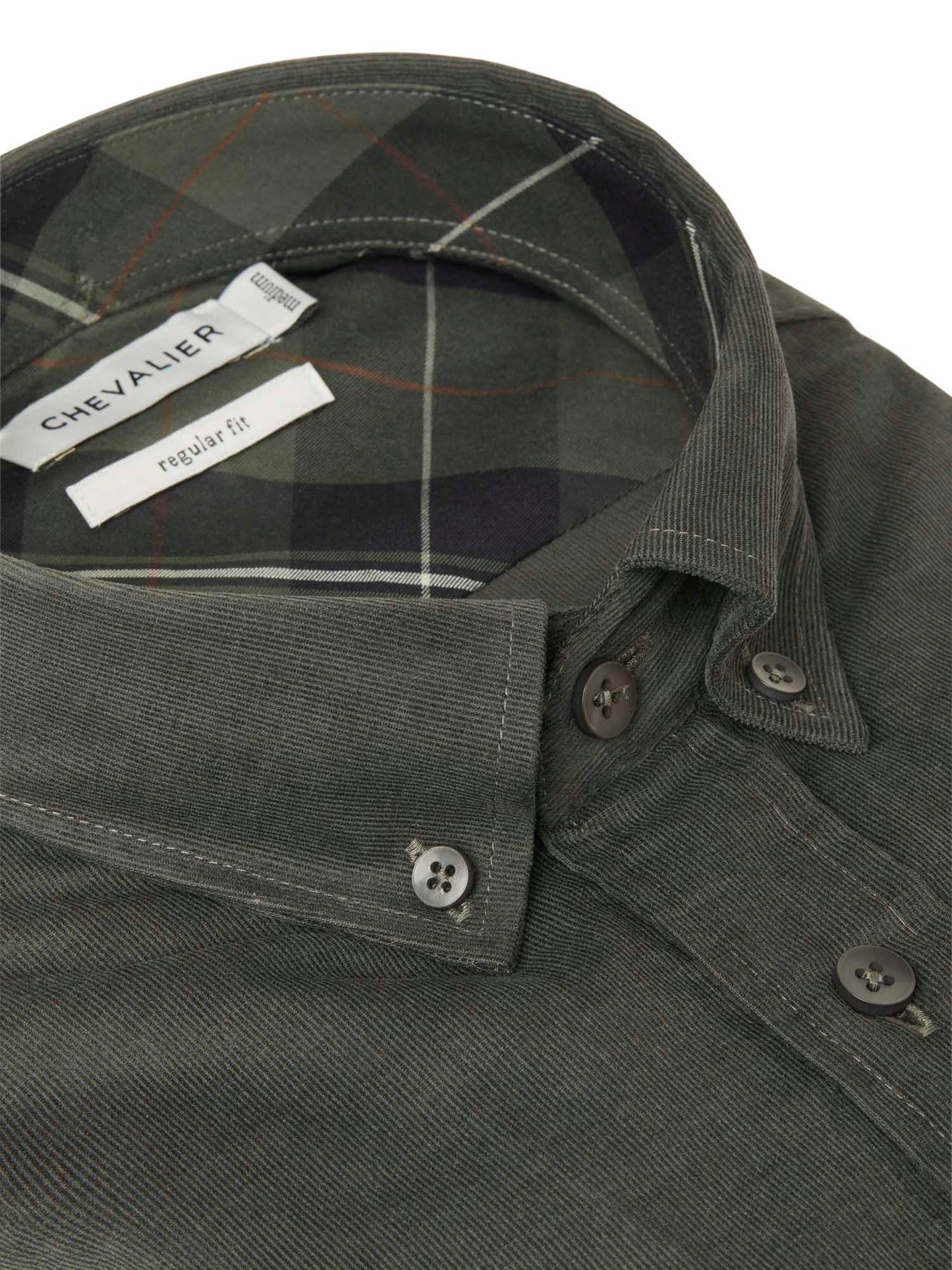 Walton Light Cord Shirt Men - Midnight Pine - 3