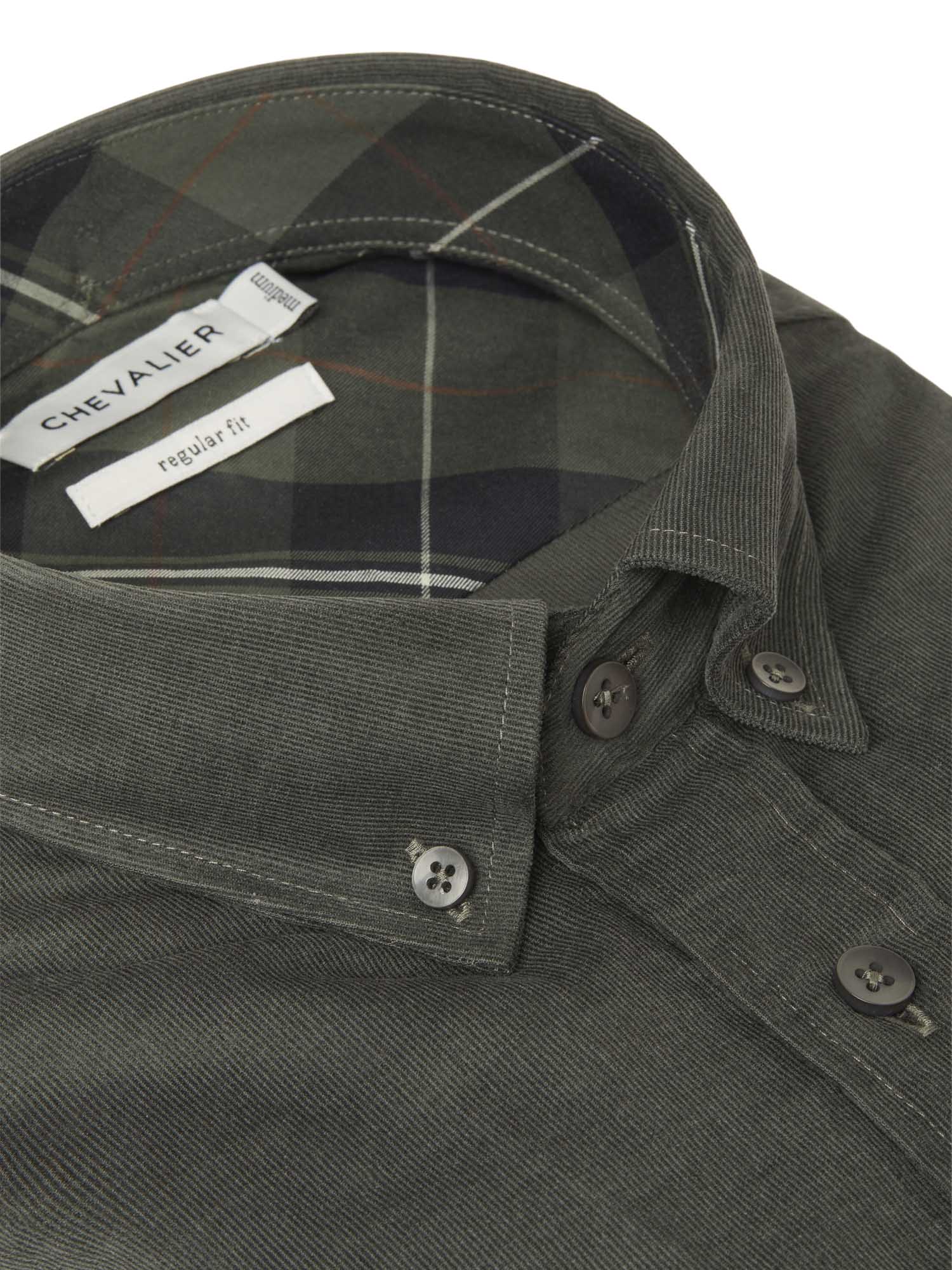 Walton Light Cord Shirt Men - Midnight Pine - 3