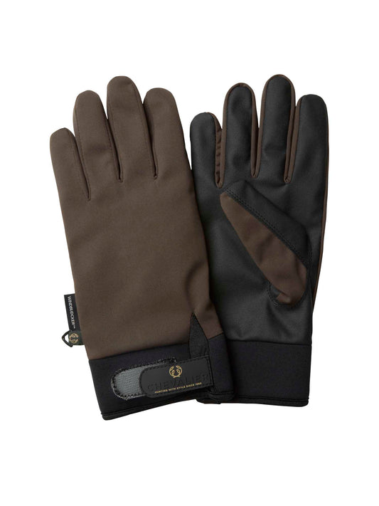 Windblocker Warm Shooting Gloves - Leather Brown - 1