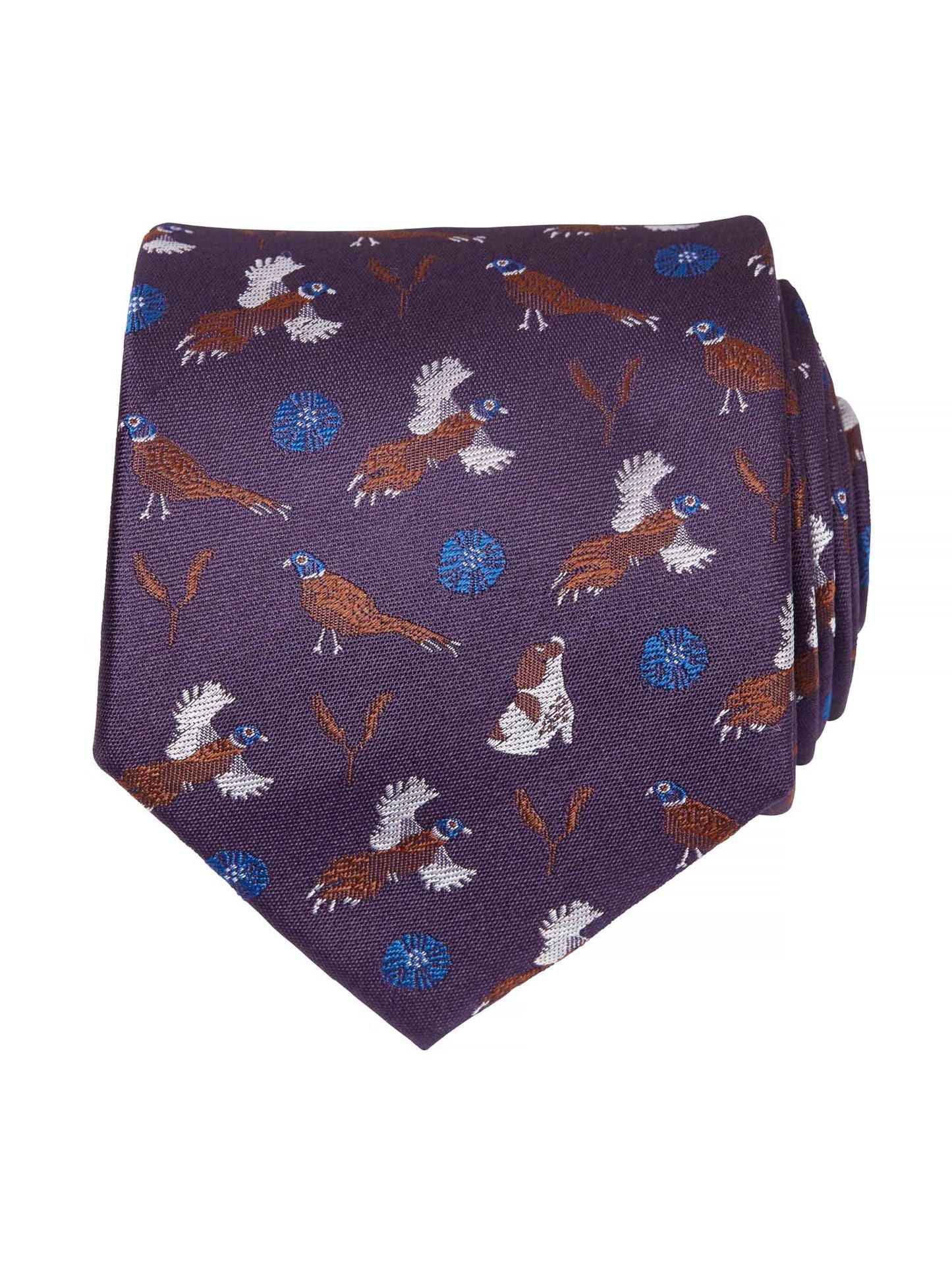 Spaniel Silk Tie - Spaniel Wine - 1