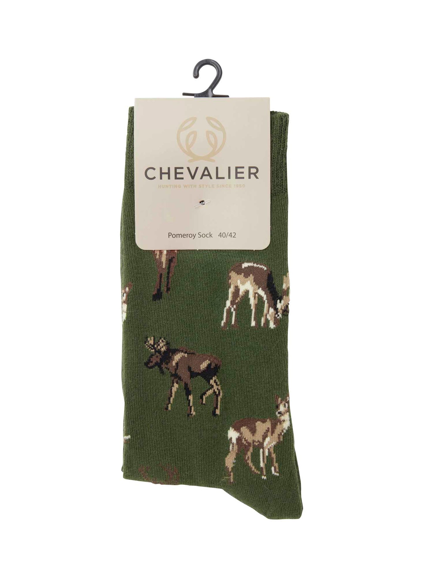 Pomeroy Socks - Rifle Green Deer - 1