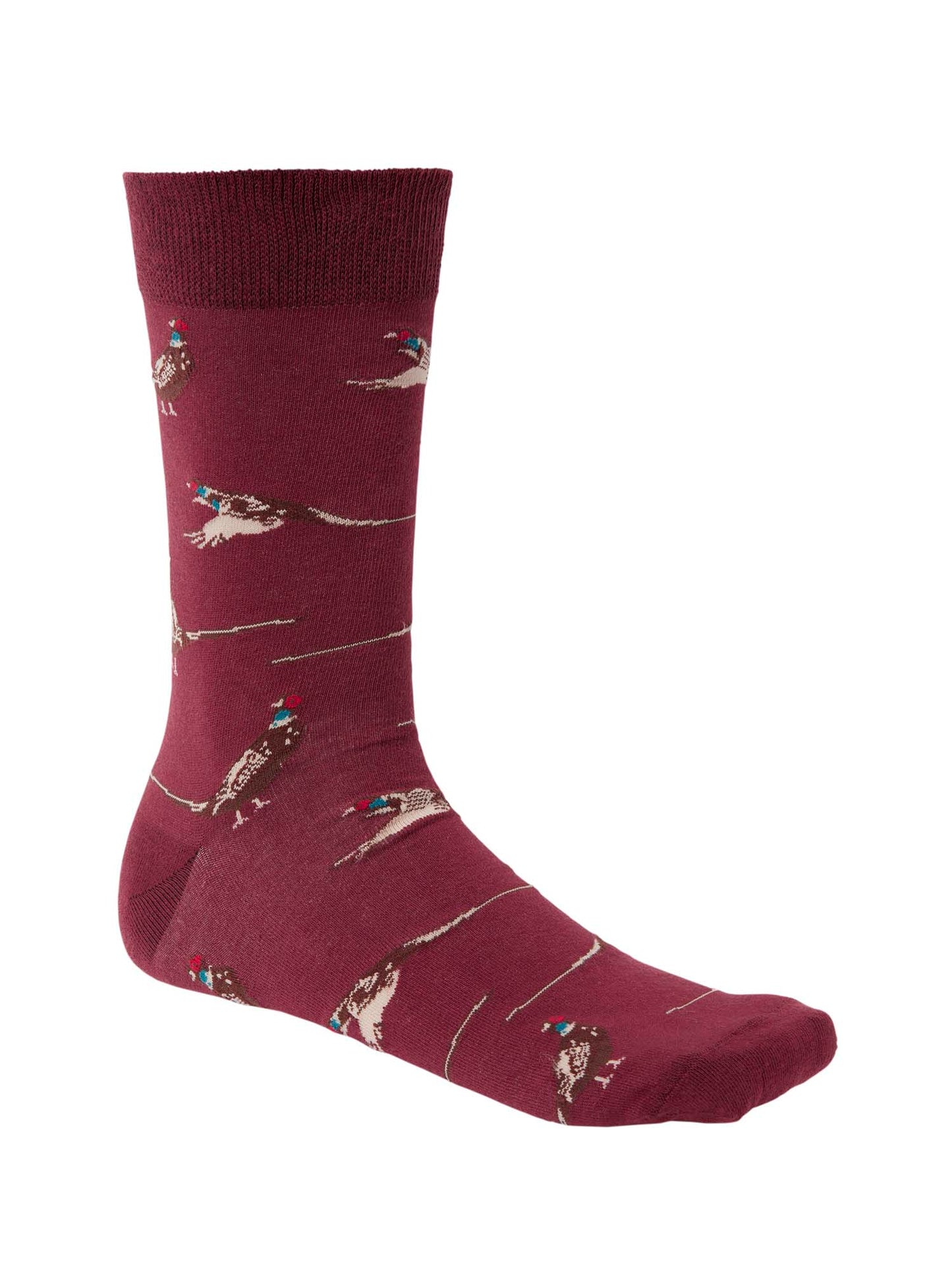 Pomeroy Socks - Dark Fox Red Pheasant - 1