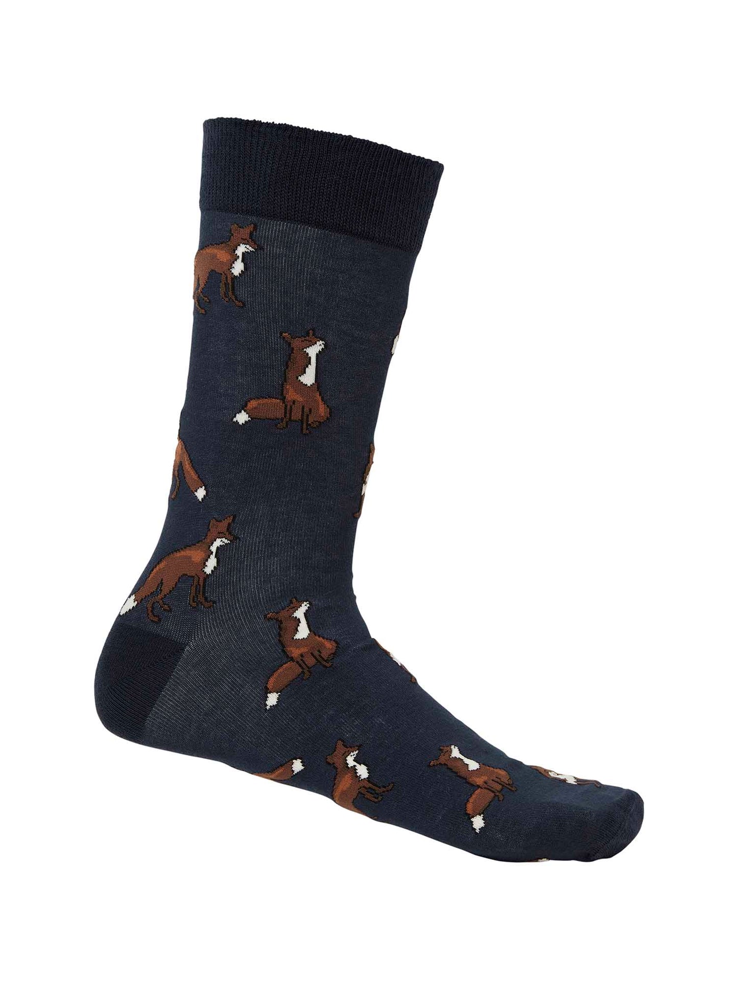 Pomeroy Socks - Dark Navy Foxes - 2