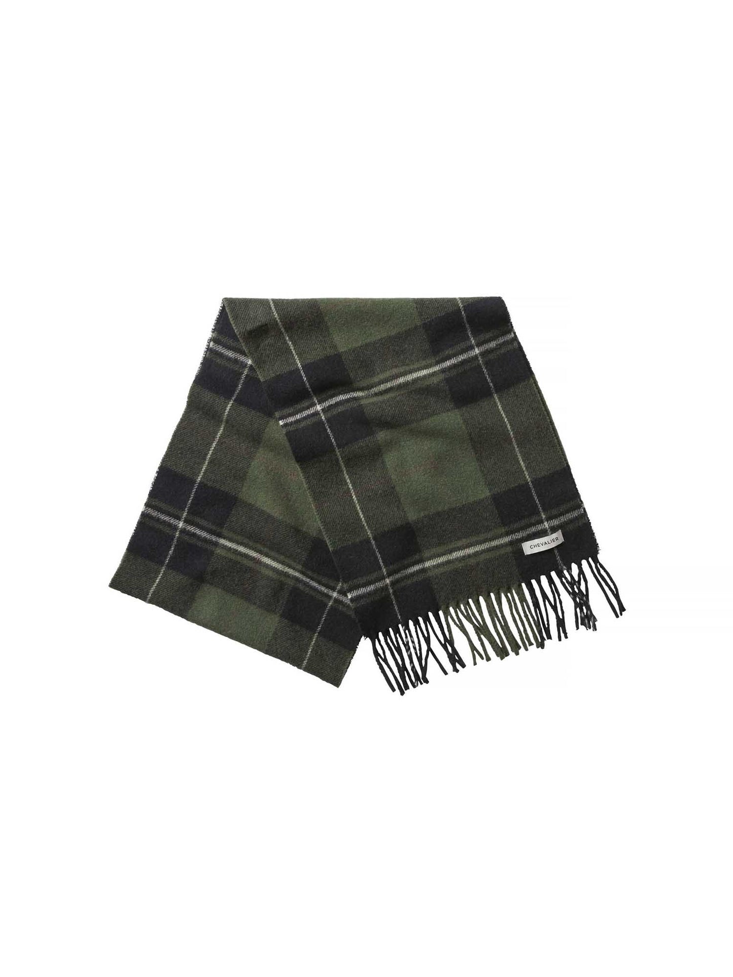 Pendley Wool Scarf Chevalier Check - Dark - 1