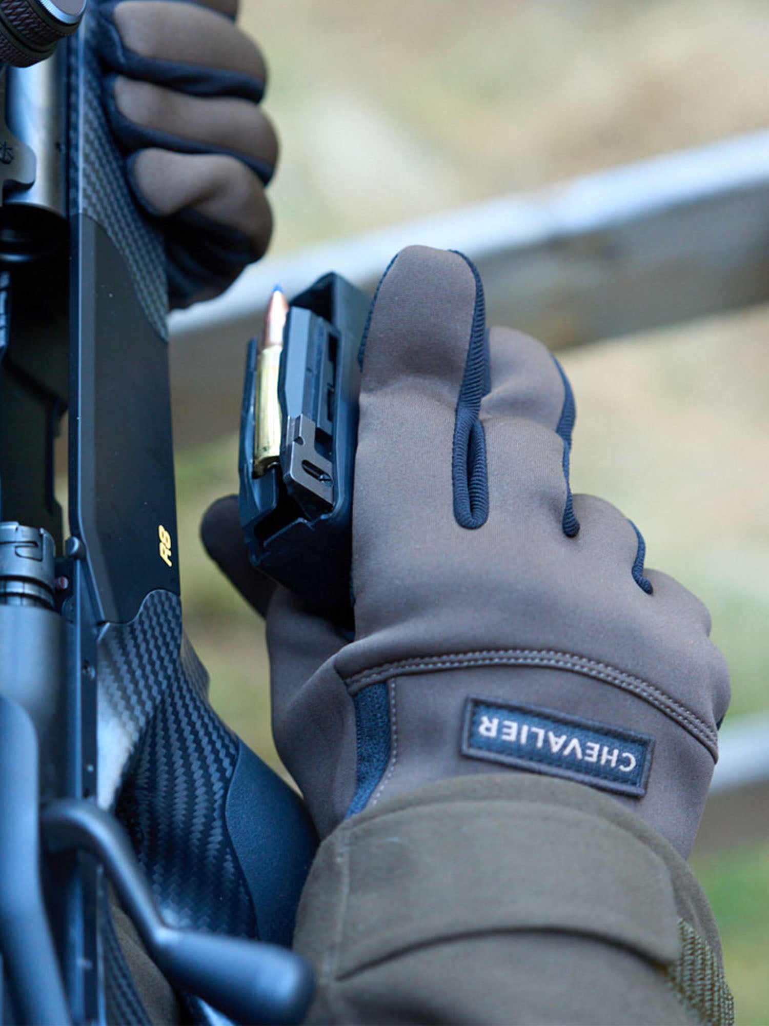 Scale Neoprene Gloves - Dark Autumn Green - 11