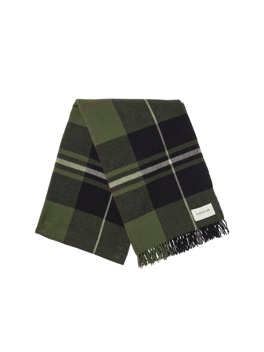 Anne Wool Scarf Chevalier XL Check - Dark - 1