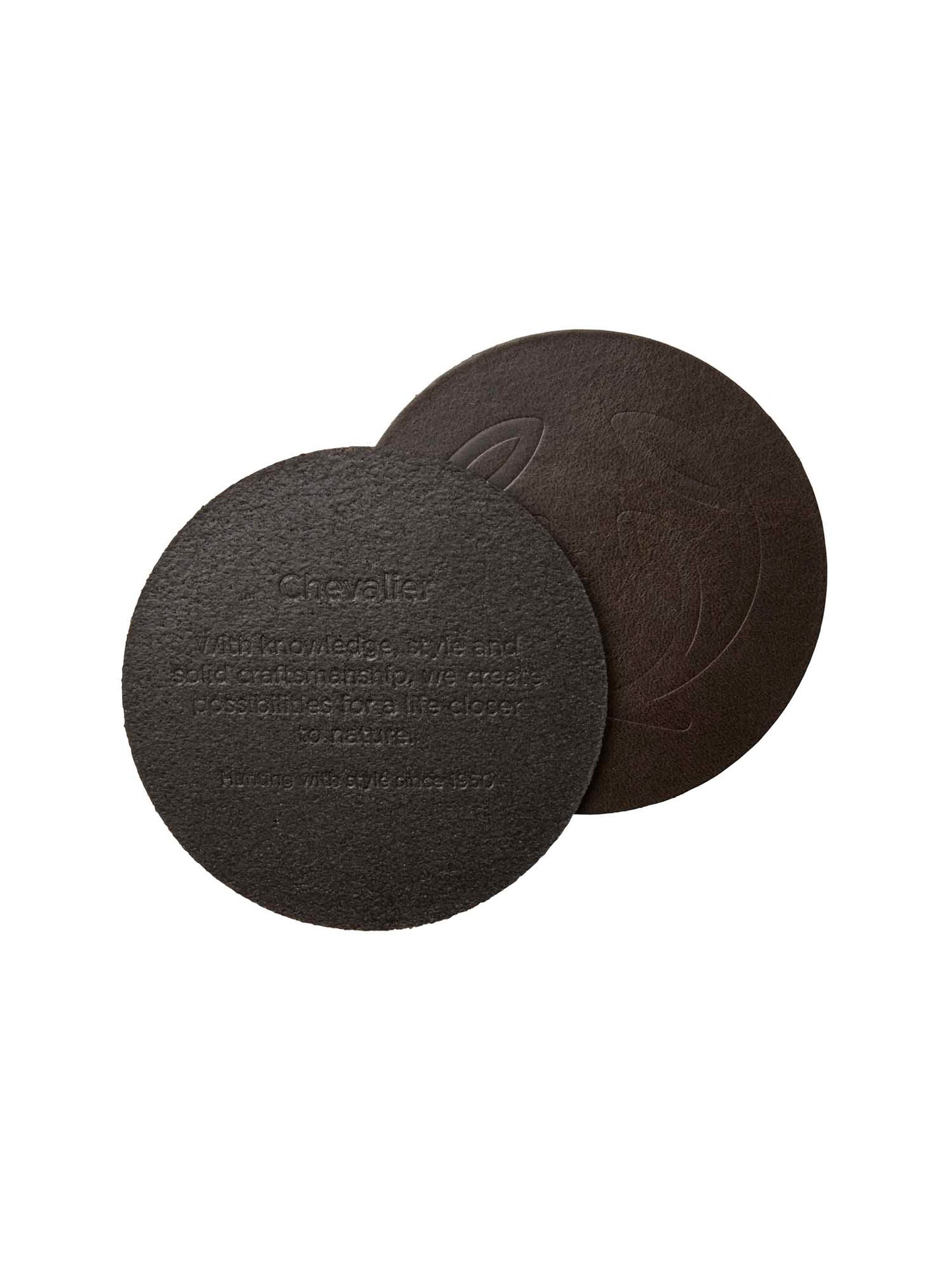 After Hunt Coaster Set - Leather Brown - 2