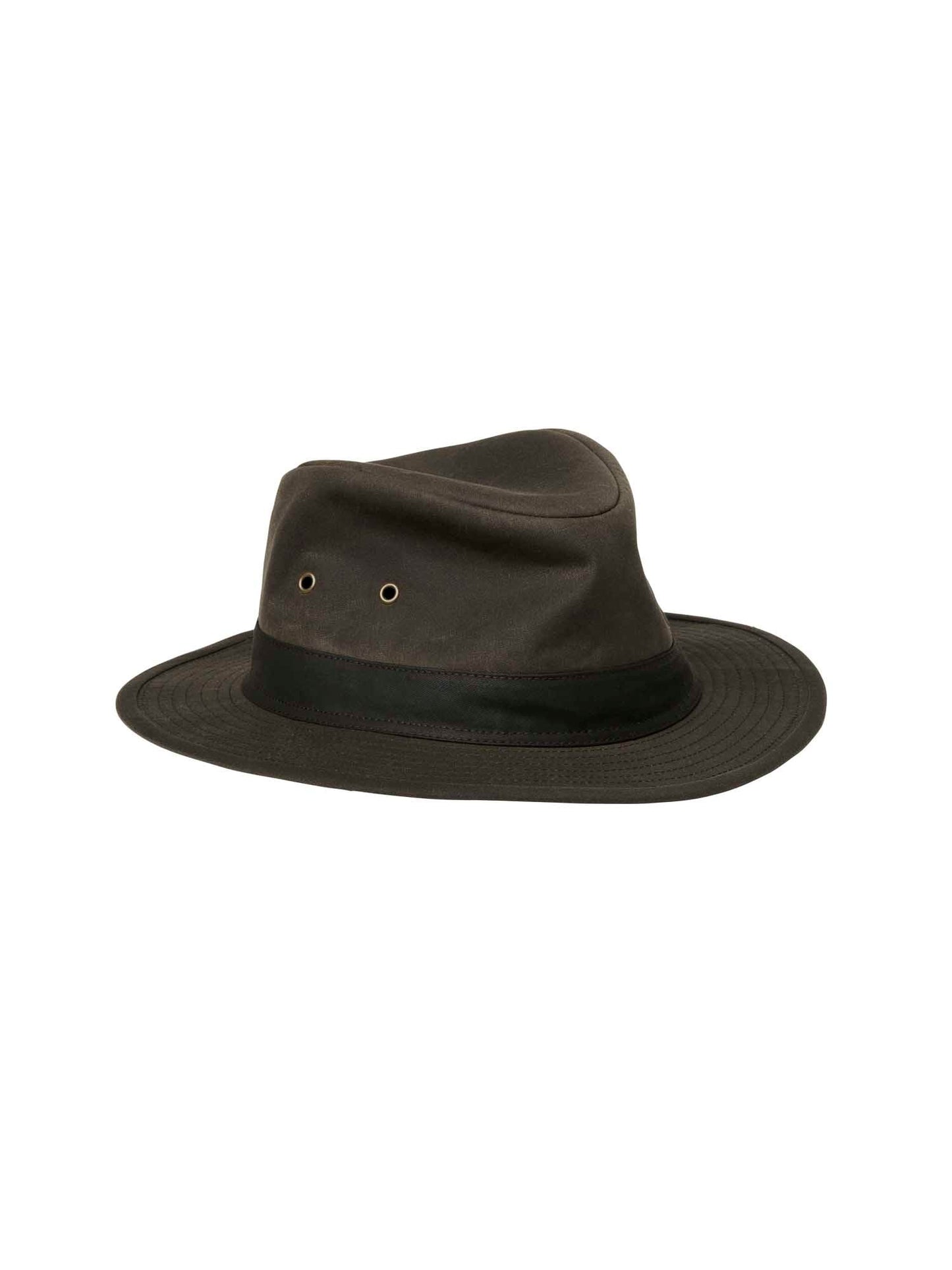 Bush Waxed Cotton Hat - Leather Brown - 1