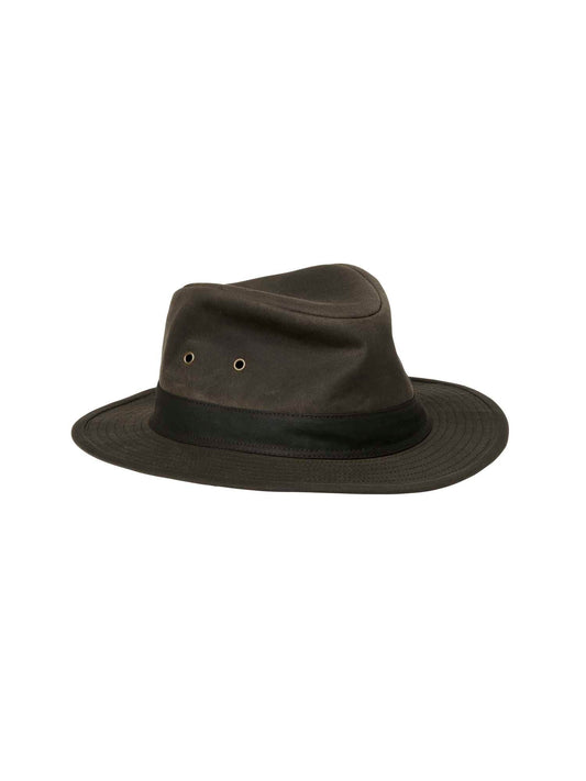 Bush Waxed Cotton Hat - Leather Brown - 1