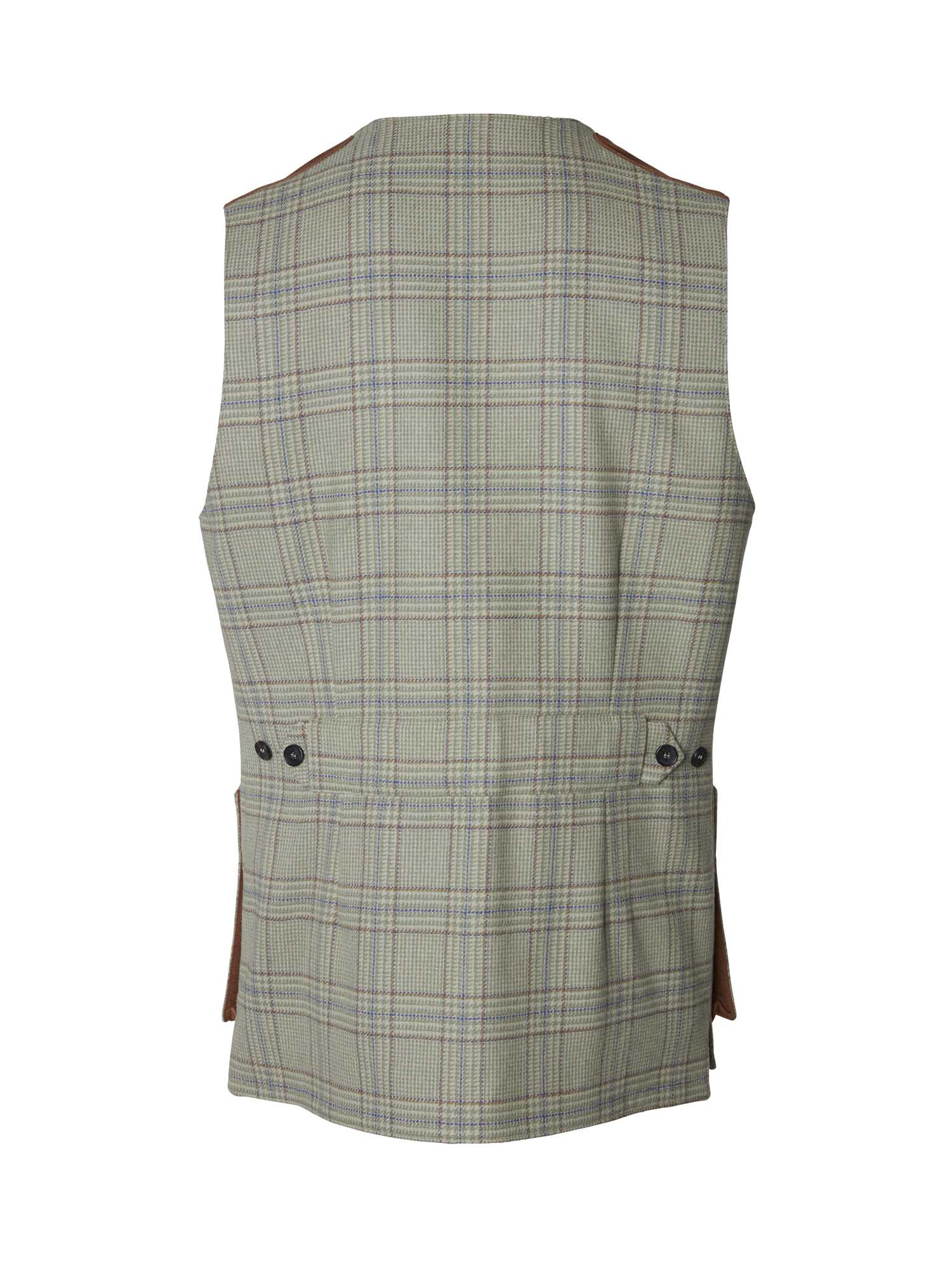 Wiston Shooting Tweed Vest Men - Willow Green Checked - 2
