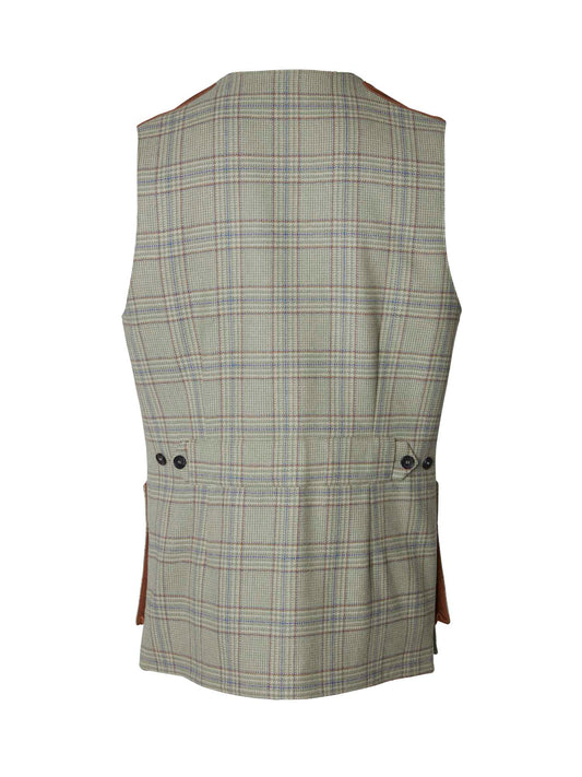 Wiston Shooting Tweed Vest Men - Willow Green Checked - 2