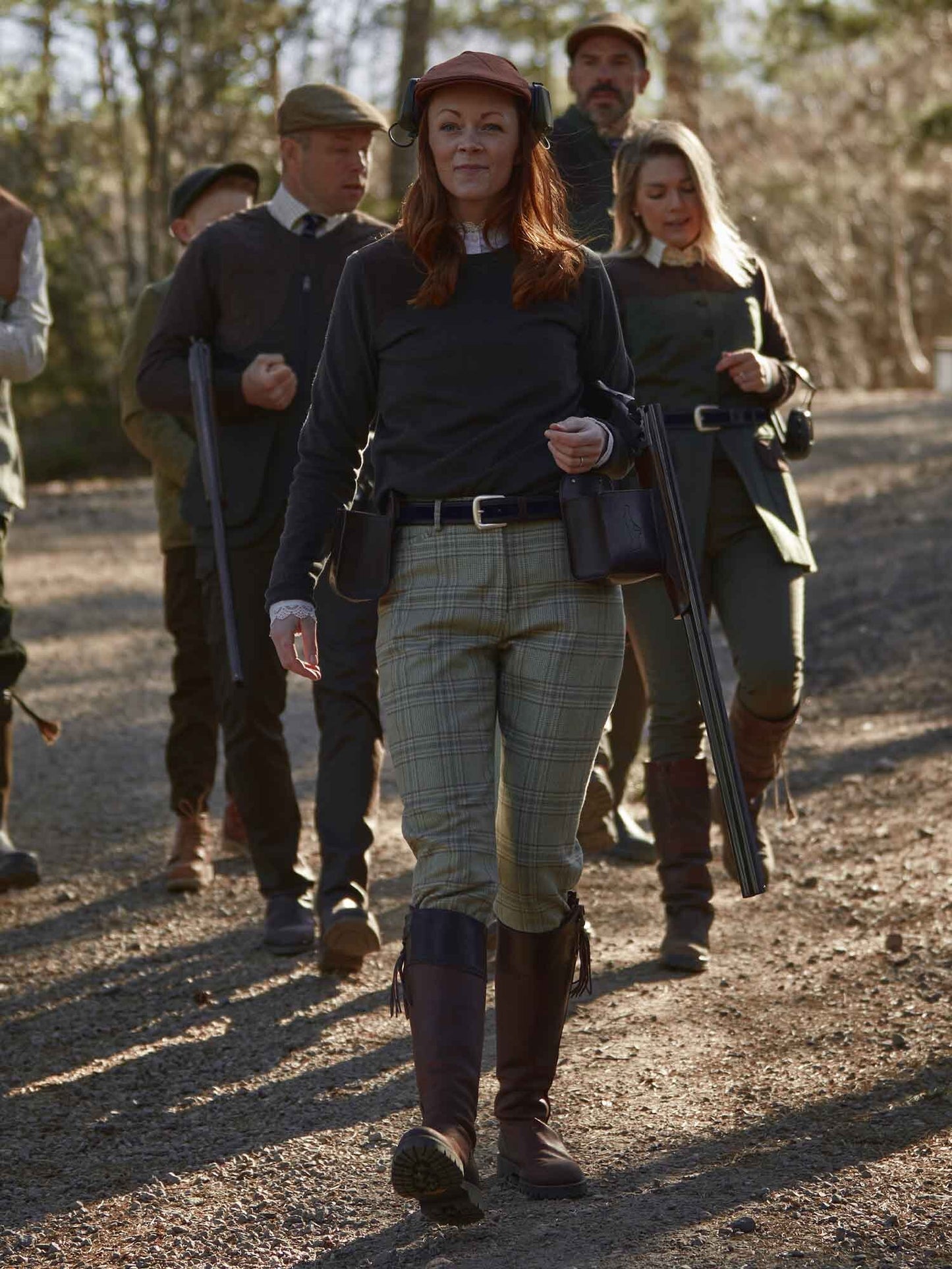 Advie Tweed Breeks Women - Willow Green Checked - 21